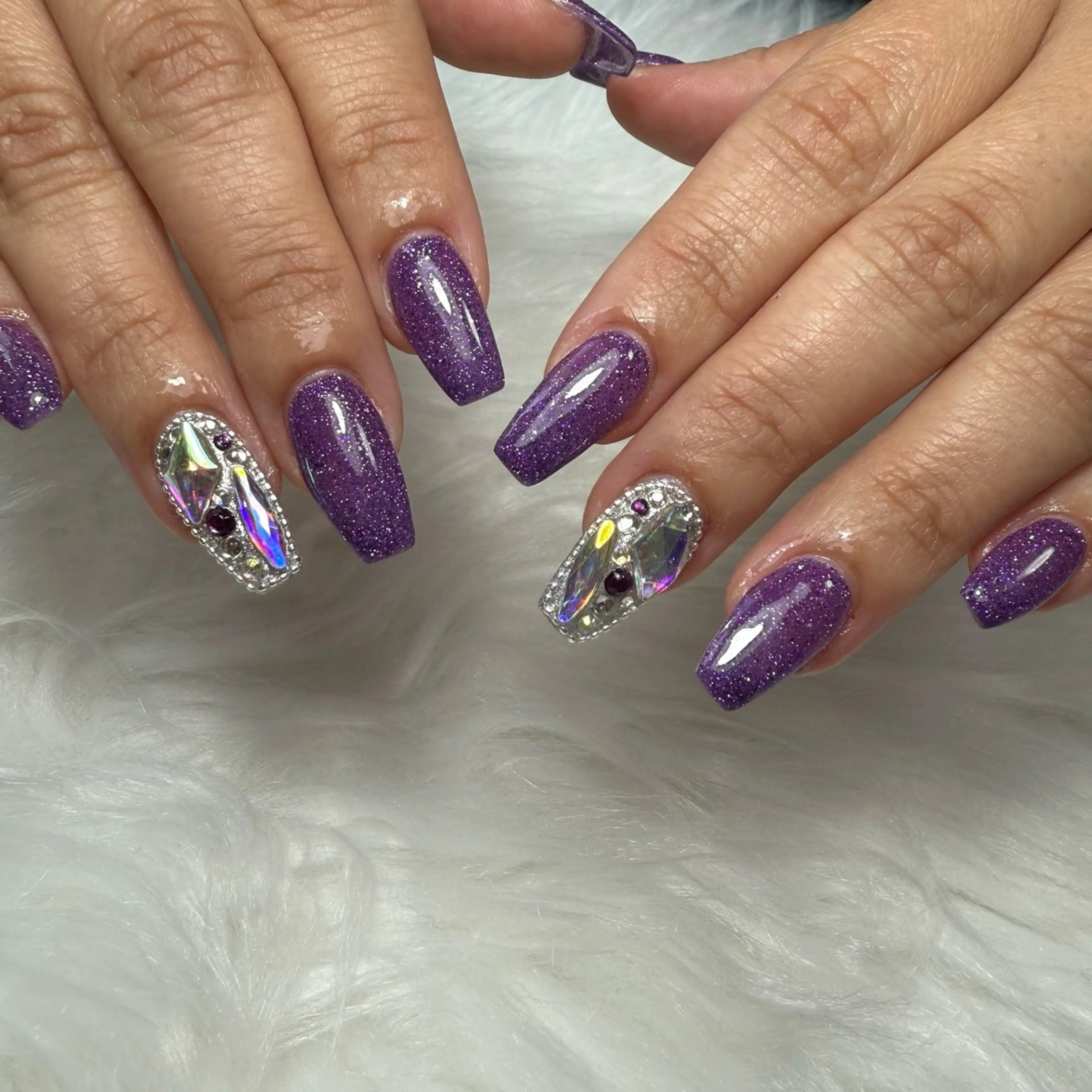 ネイル フラッシュネイル キラキラネイル ネイルチップ ハンドネイル L'ino nailのネイルデザイン