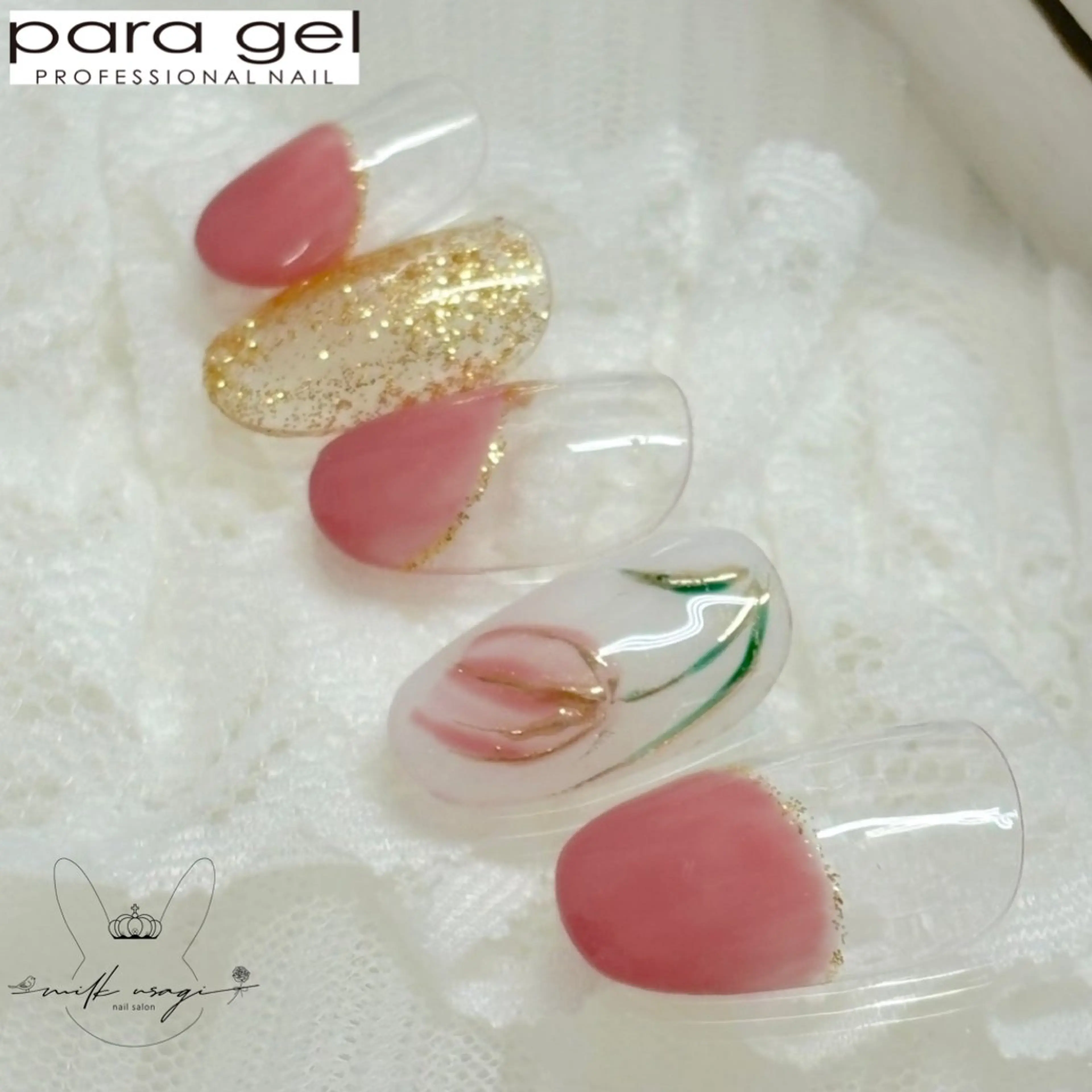 ネイル ジェルネイル パラジェル パラジェル専門店　認定サロンMILK USAGI三宮店所属・石堂 香のネイルデザイン