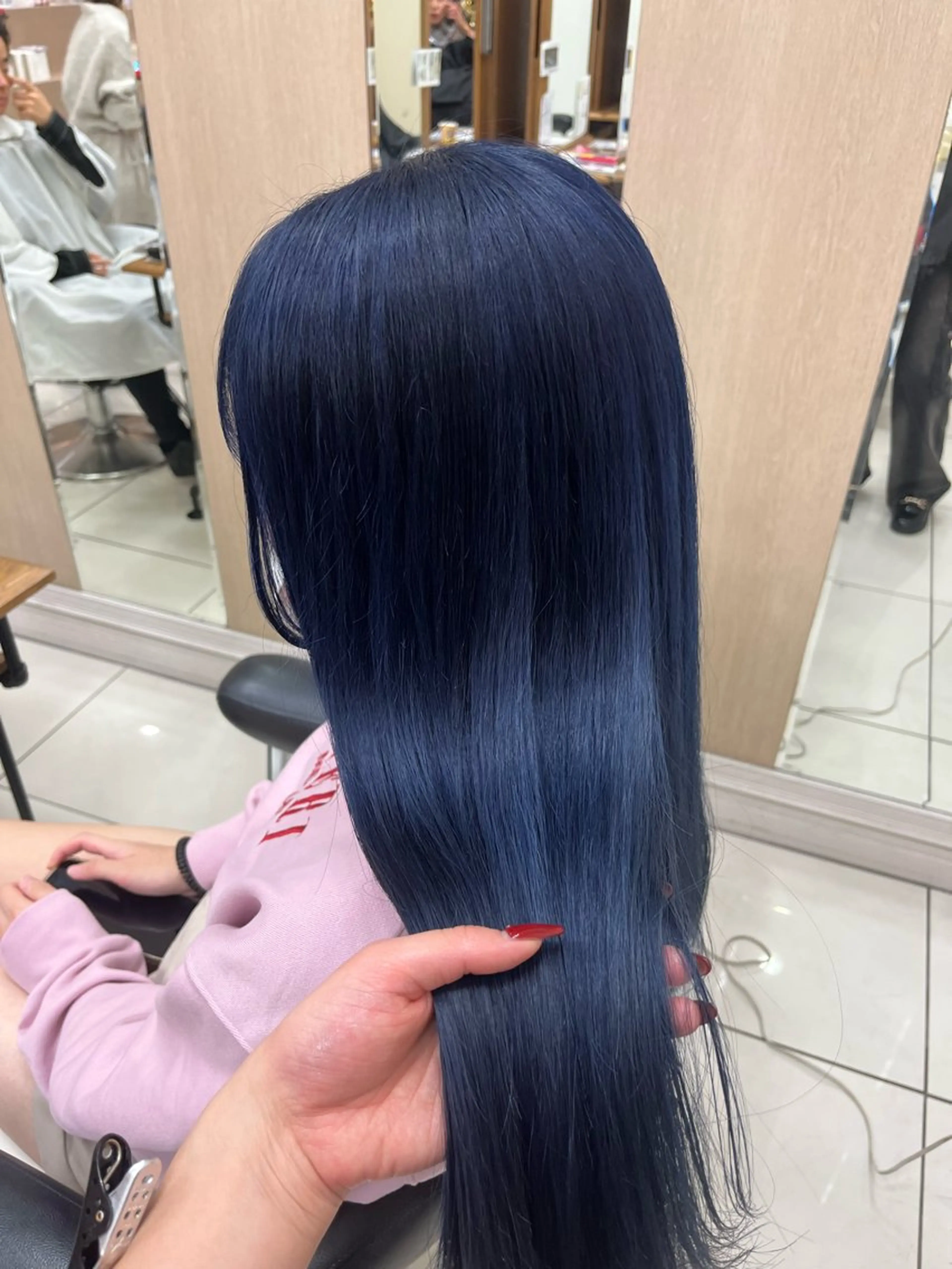 ロング カラー ブリーチ カット ヘアカラー バレイヤージュ/ヘア アレンジ/shionのヘアスタイル