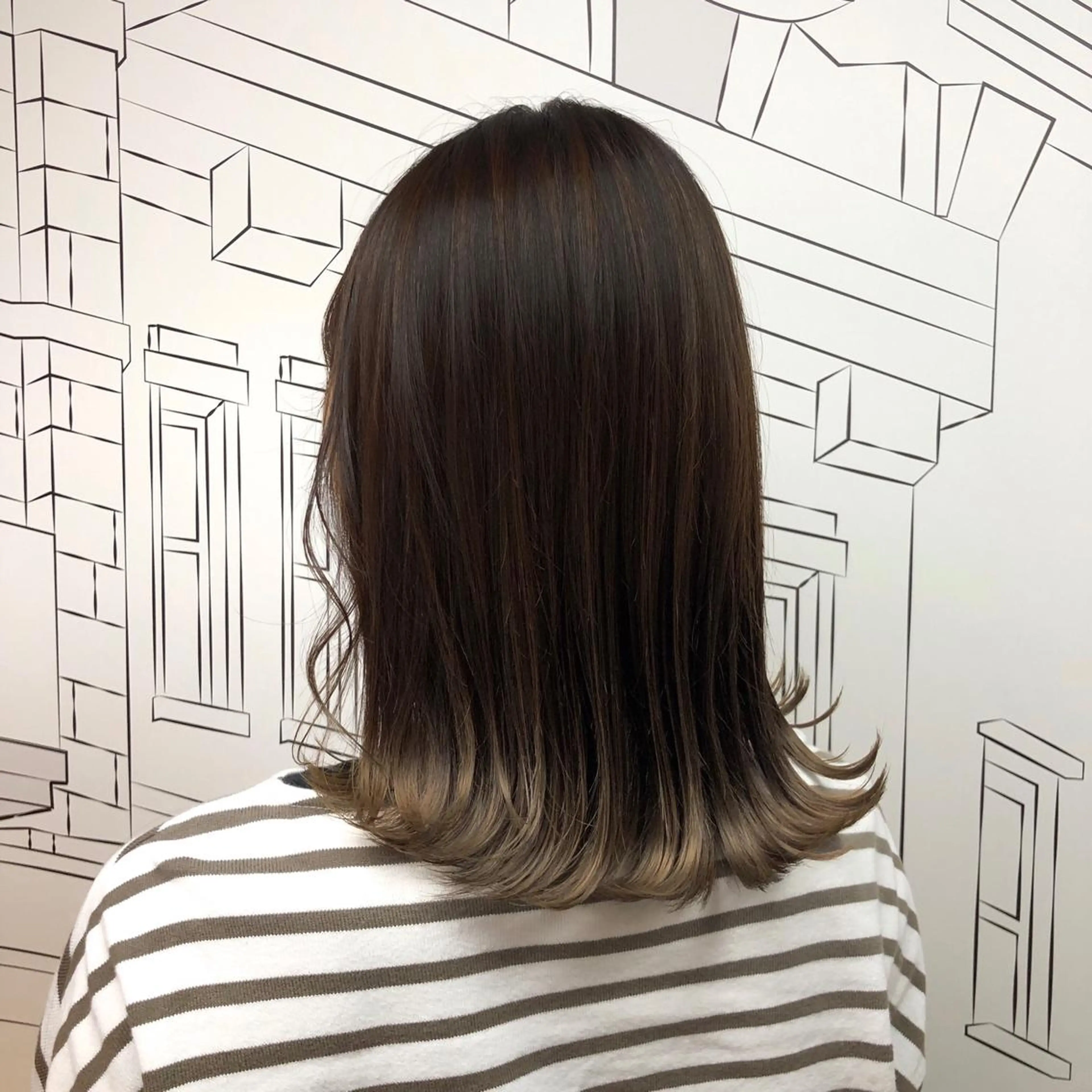 ミディアム カラー レイヤー,ボブ / 彩未のヘアスタイル