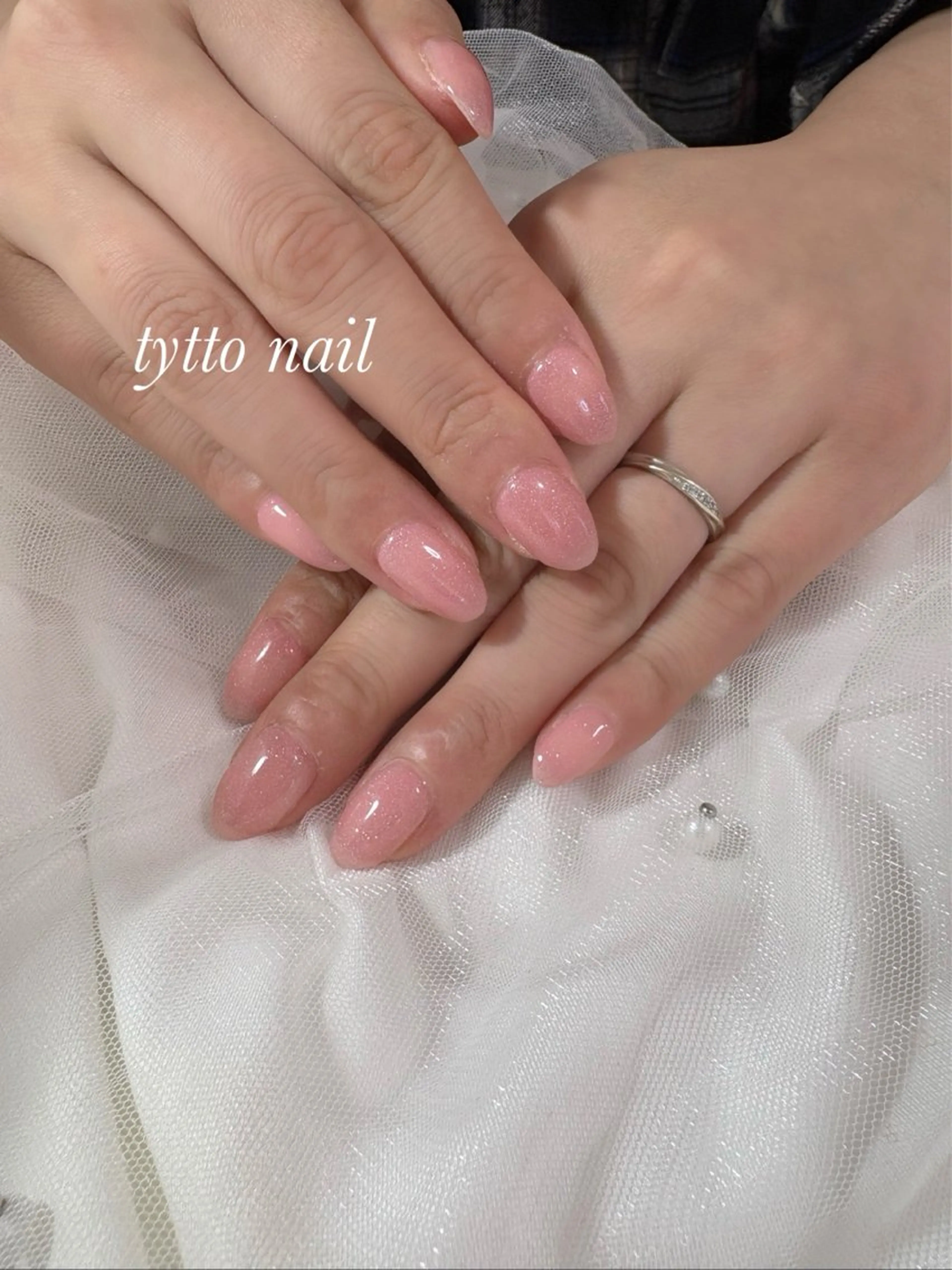 ネイル キラキラネイル オフィスネイル ワンカラーネイル シンプルネイル 春ネイル ハンドネイル tytto nail ❤︎‪‪eri‪‪のネイルデザイン
