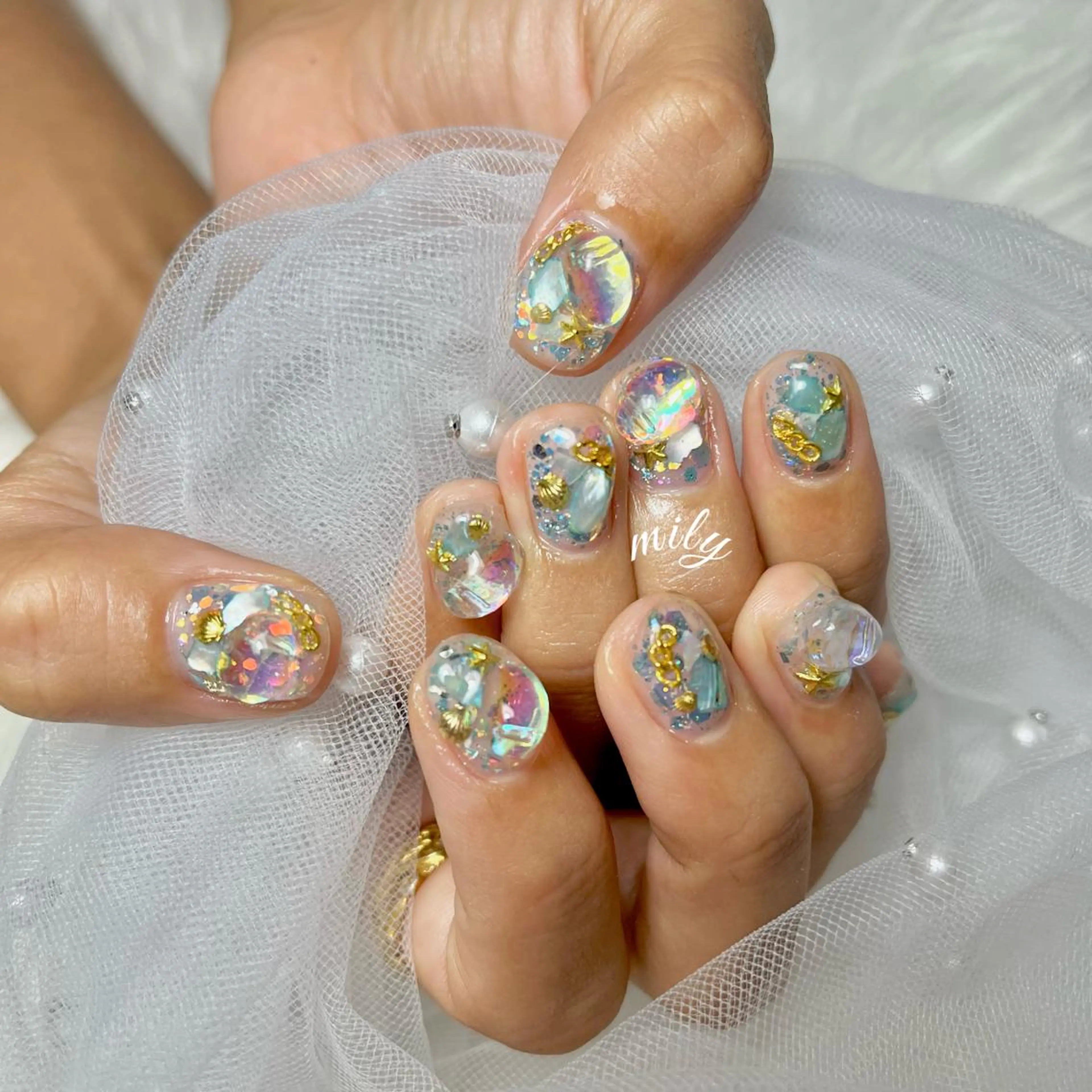 ネイル mily_harajuku所属・韓国ネイル☁️ haruna🌛のネイルデザイン