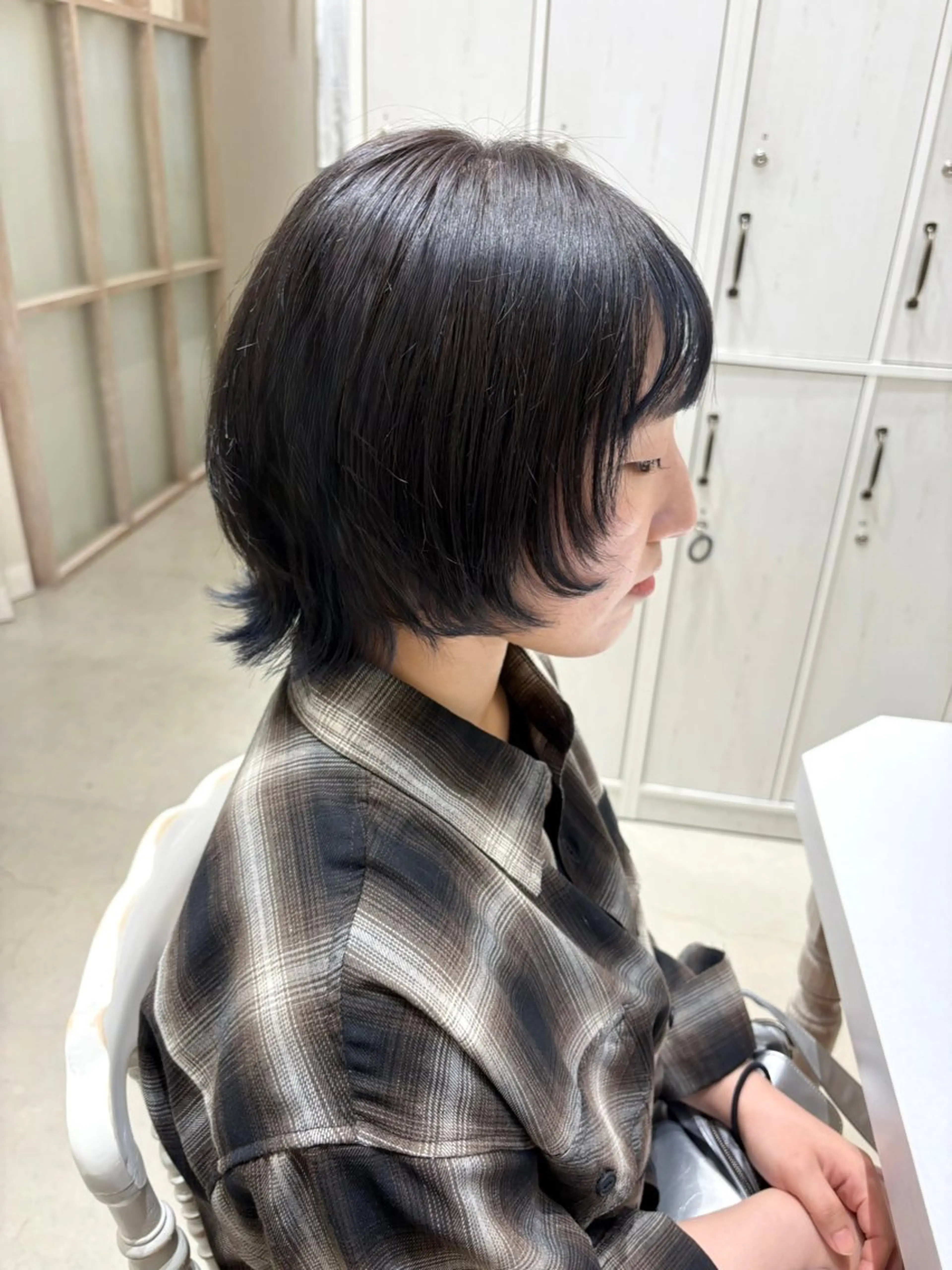 ショート ウルフカット カット ヘアカラー つちだ ゆうひ / 暗髪カラー⟡.·のヘアスタイル