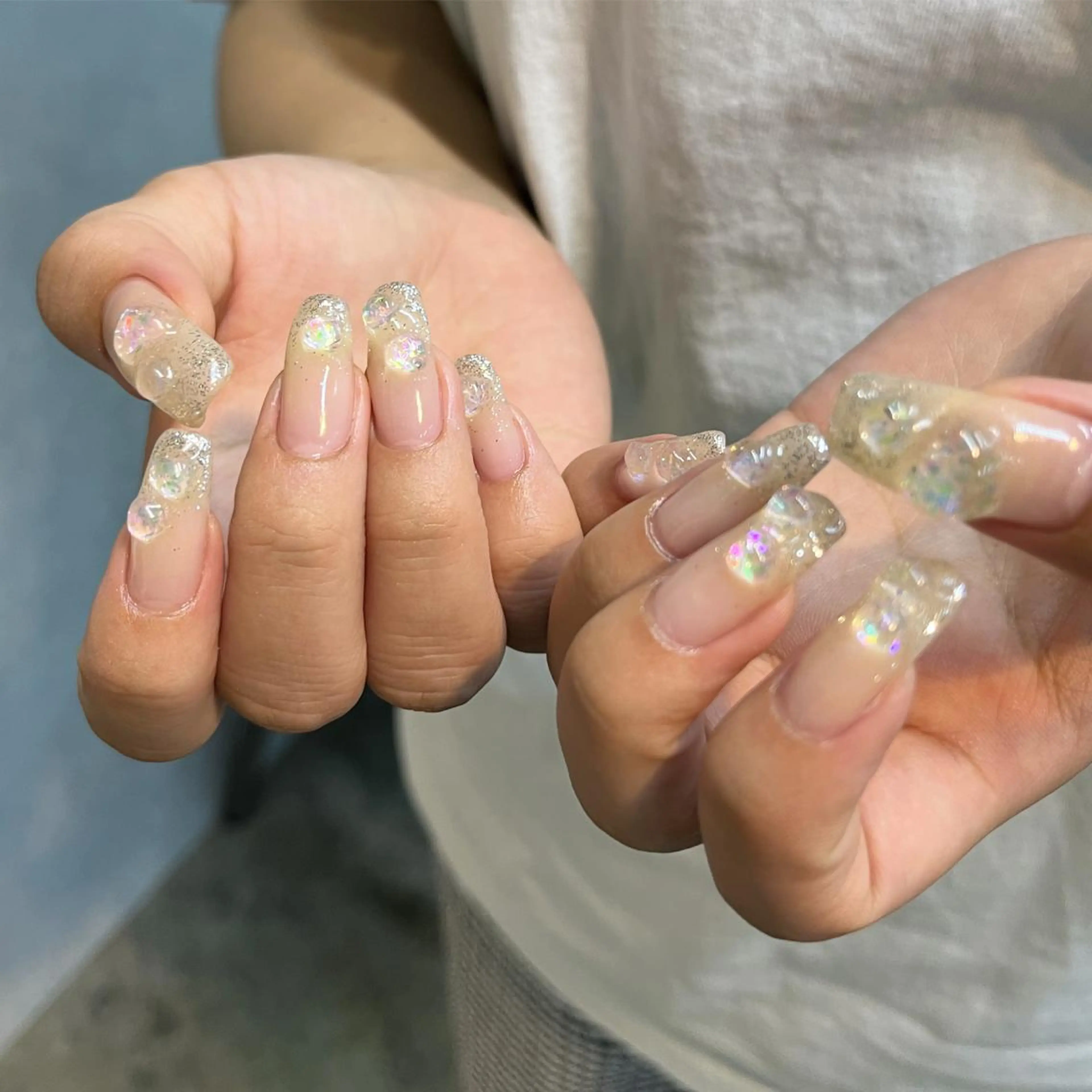 ネイル オーロラネイル tipsy+ chihiroのネイルデザイン