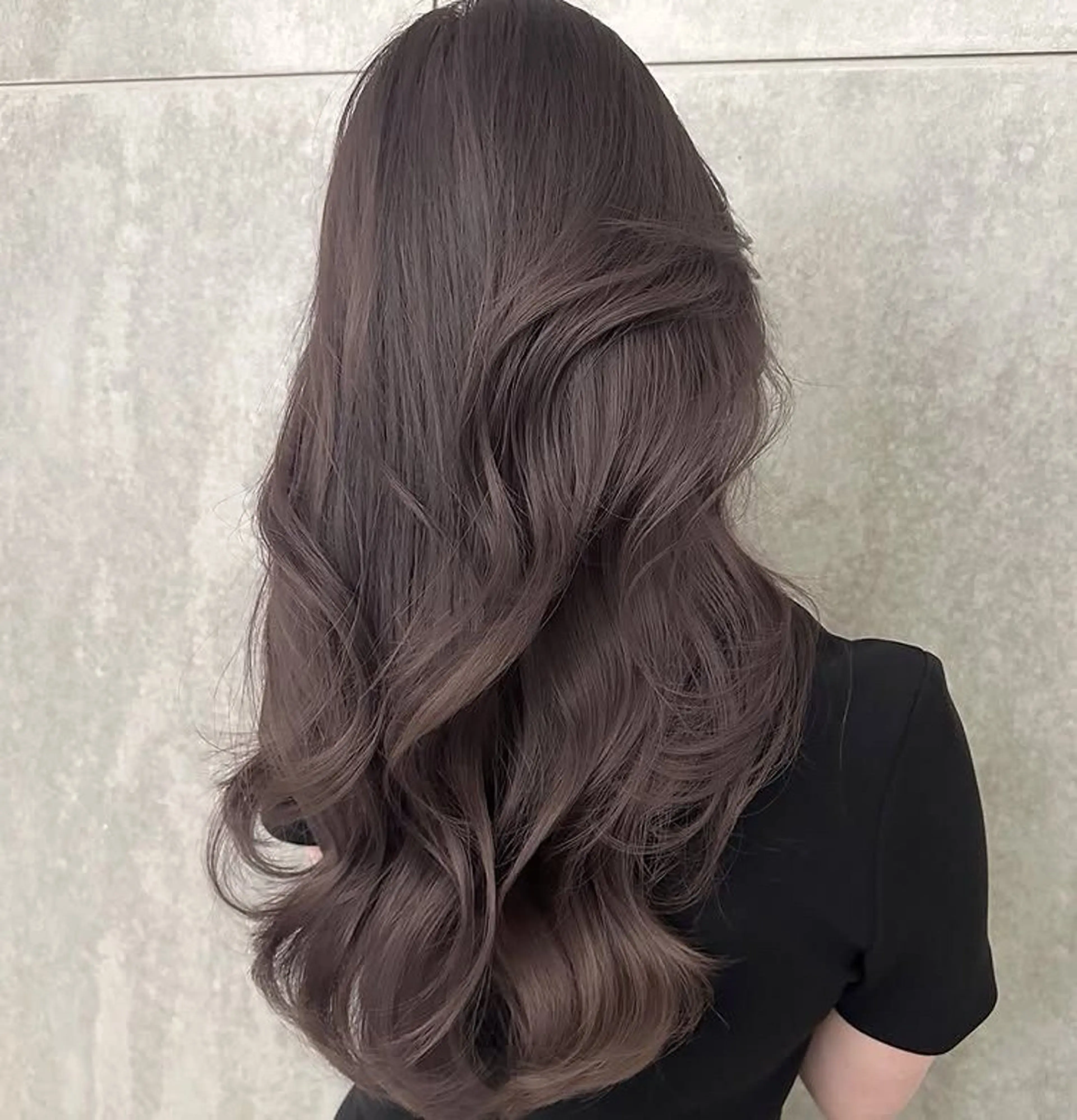 ロング カラー 透明感カラー グレージュ ラベンダーカラー ラベンダーグレージュ ラベンダーグレー ヘアカラー トリートメント 透明感/韓国風 HIRARIのヘアスタイル