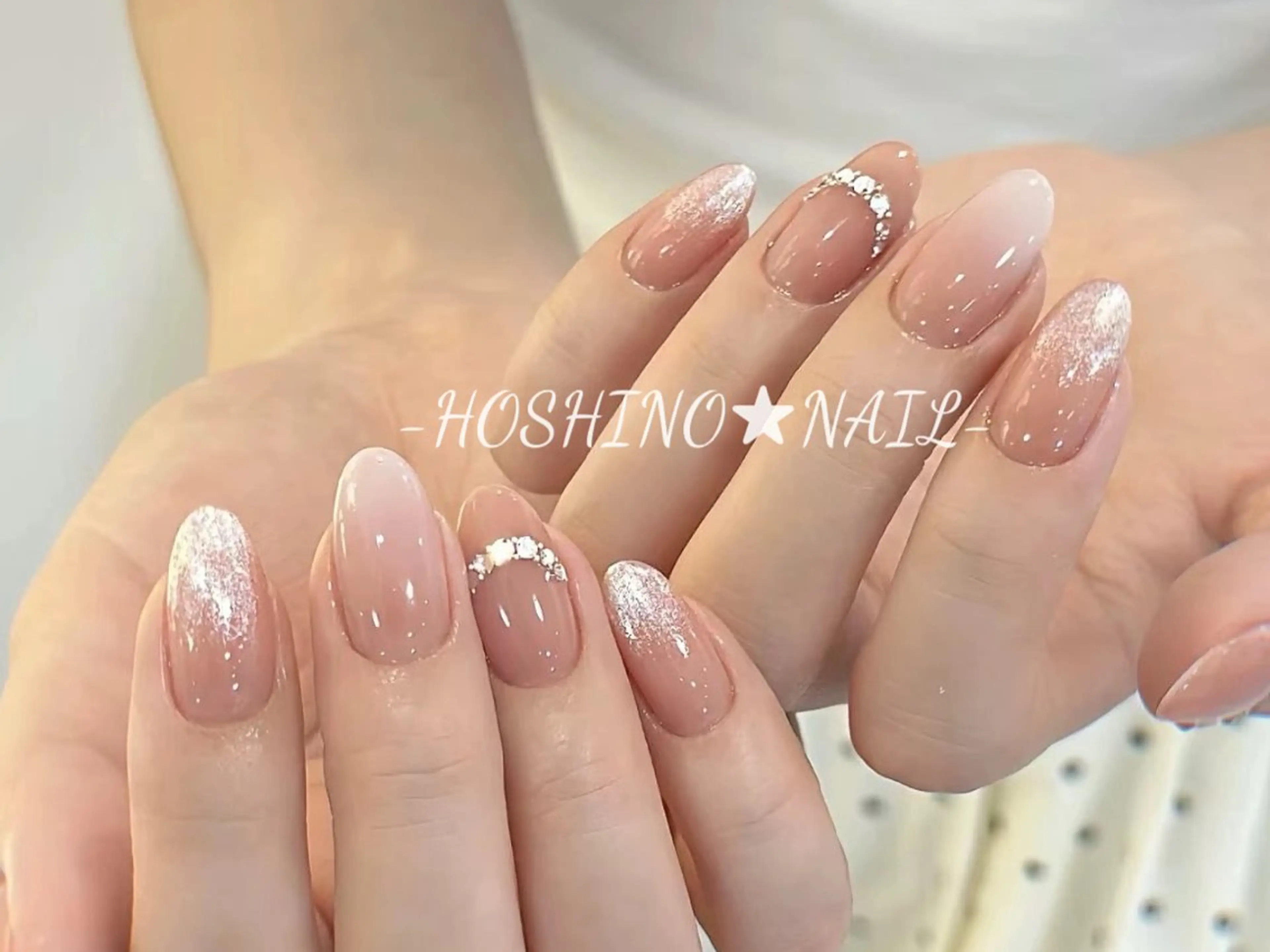 ネイル オーロラネイル チークネイル ドット フットネイル フレンチネイル ハンドネイル ★HOSHINO NAIL★新宿店のネイルデザイン