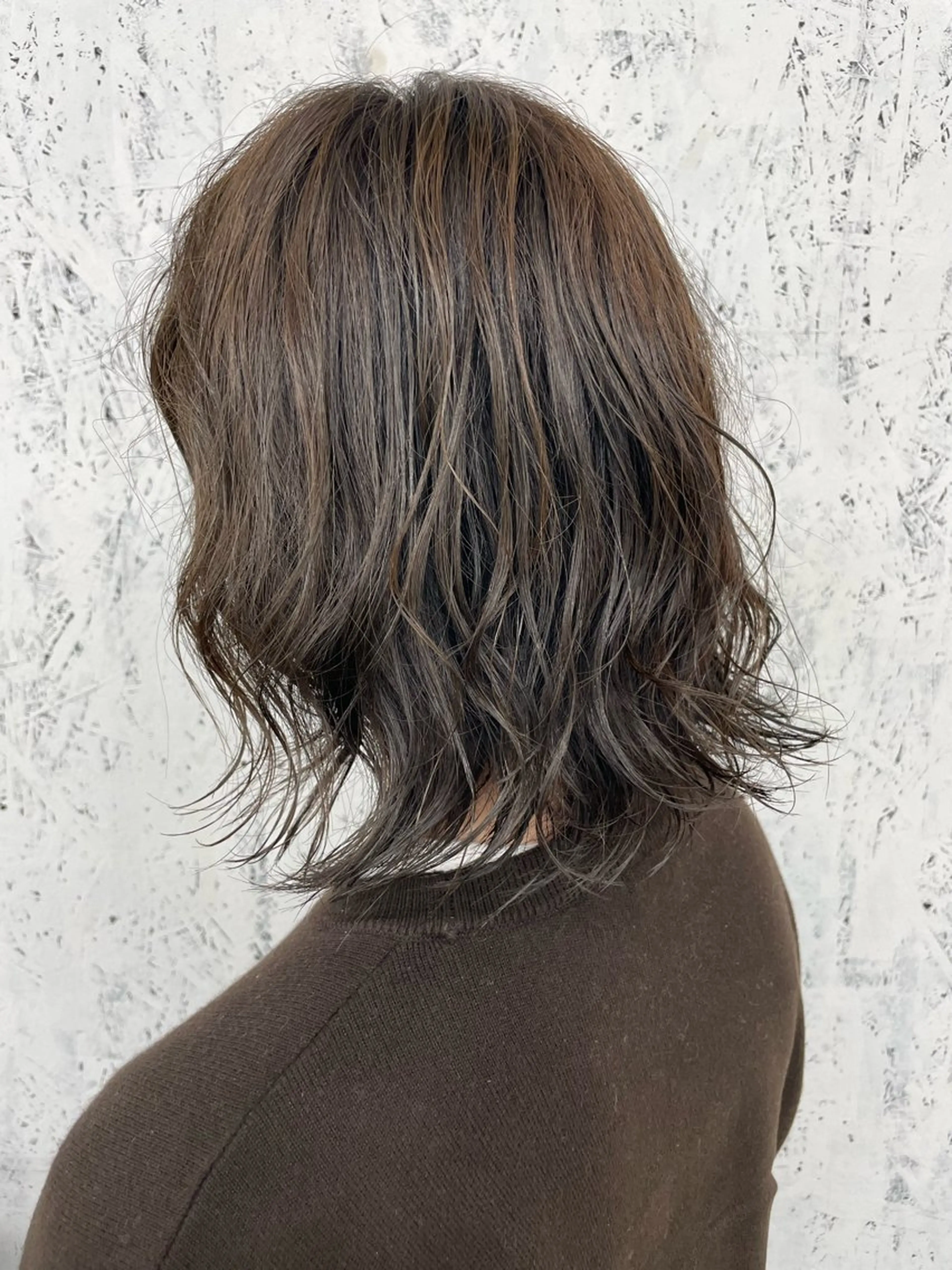 ミディアム ミディアムパーマ カット パーマ ショート/レイヤー/ ツヤ髪/なかちゃんのヘアスタイル