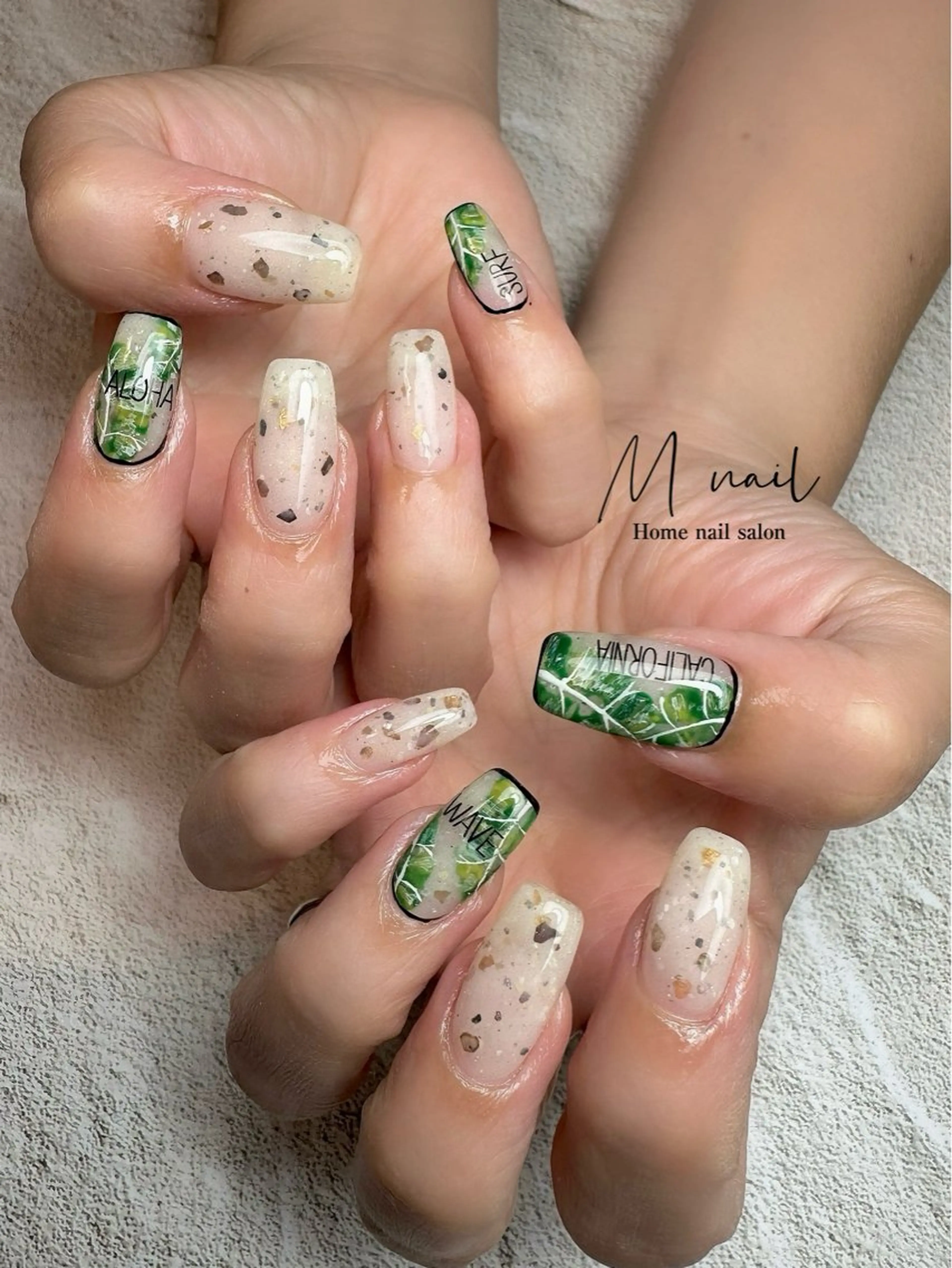 ネイル 夏ネイル Home salon M nailのネイルデザイン