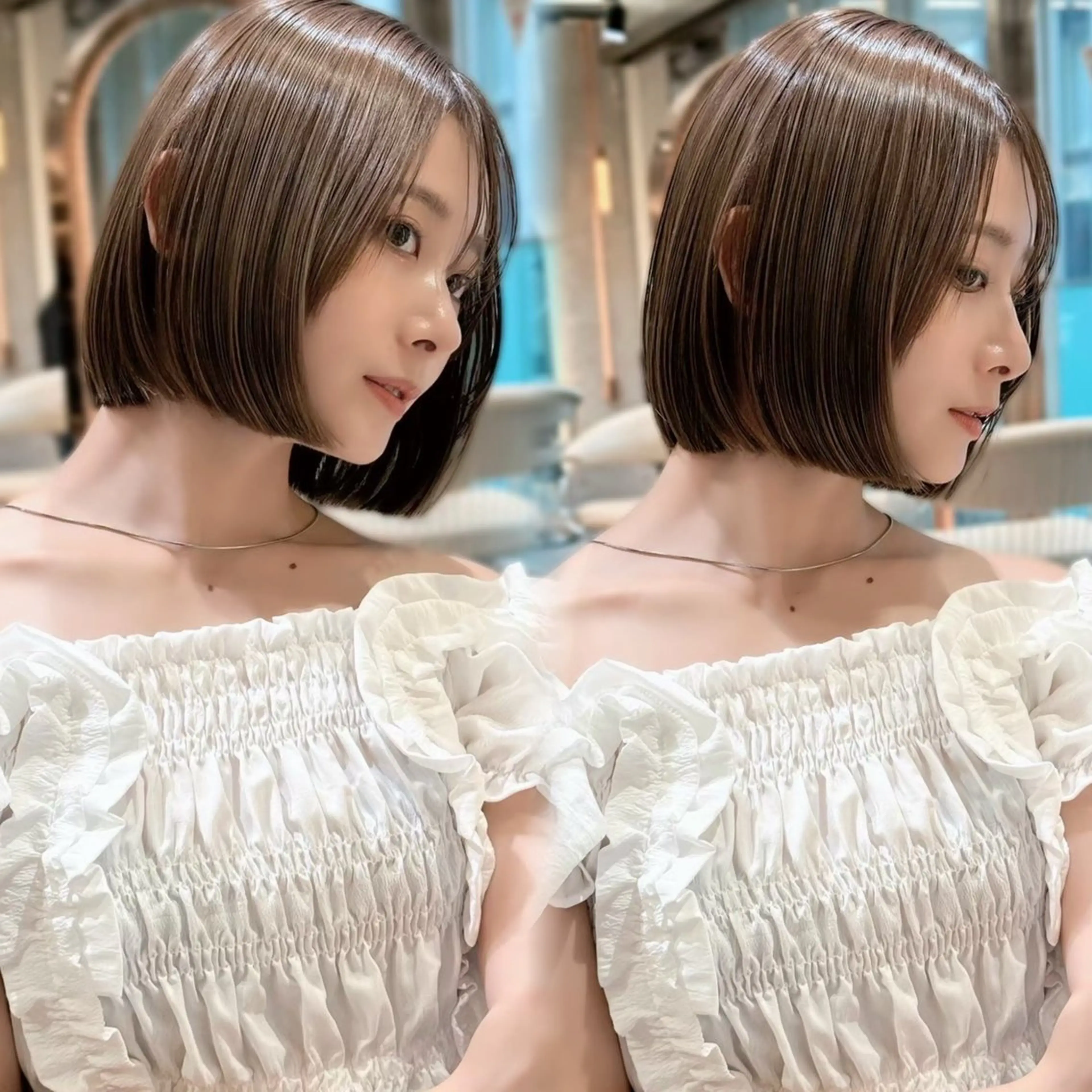 ショート カラー カット ヘアカラー トリートメント Lond Loire 門前仲町駅 徒歩3分のヘアスタイル