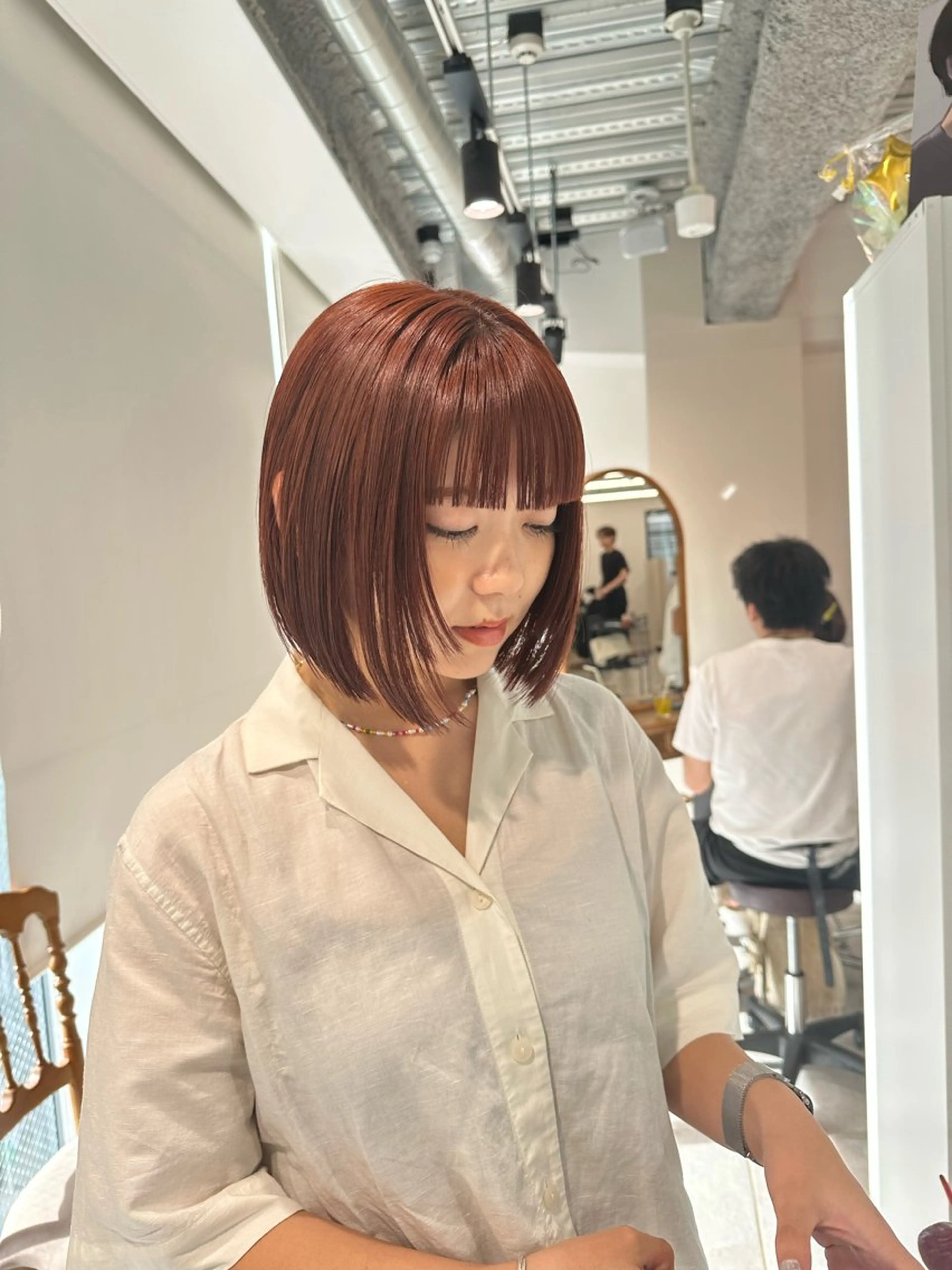 ミディアム カラー キッズ ヘアカラー トリートメント オトナヘア🌸 harukaのヘアスタイル