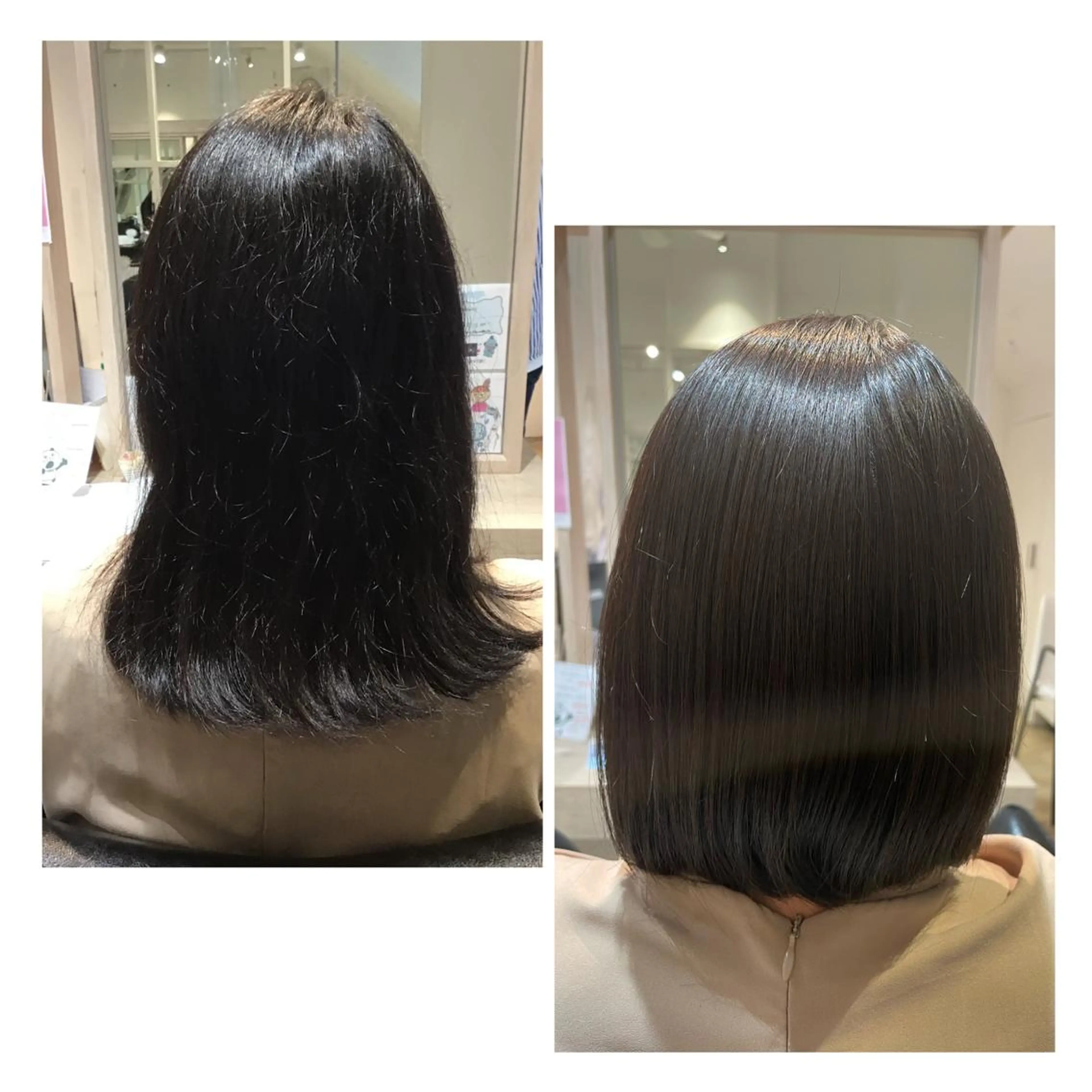 ミディアム 酸性ストレート AiRU hair MARINAのヘアスタイル