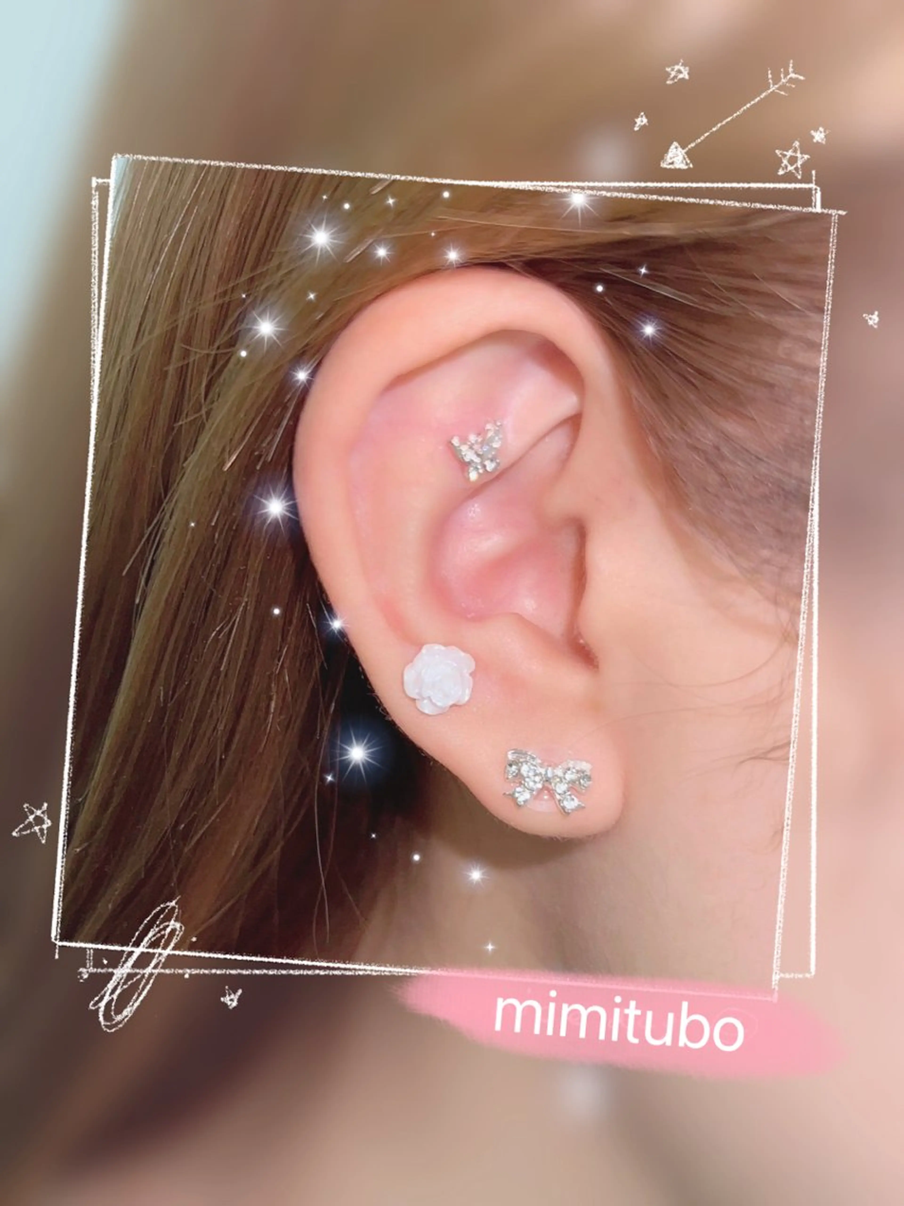 💠耳つぼジュエリー【両耳6個まで】💎の写真