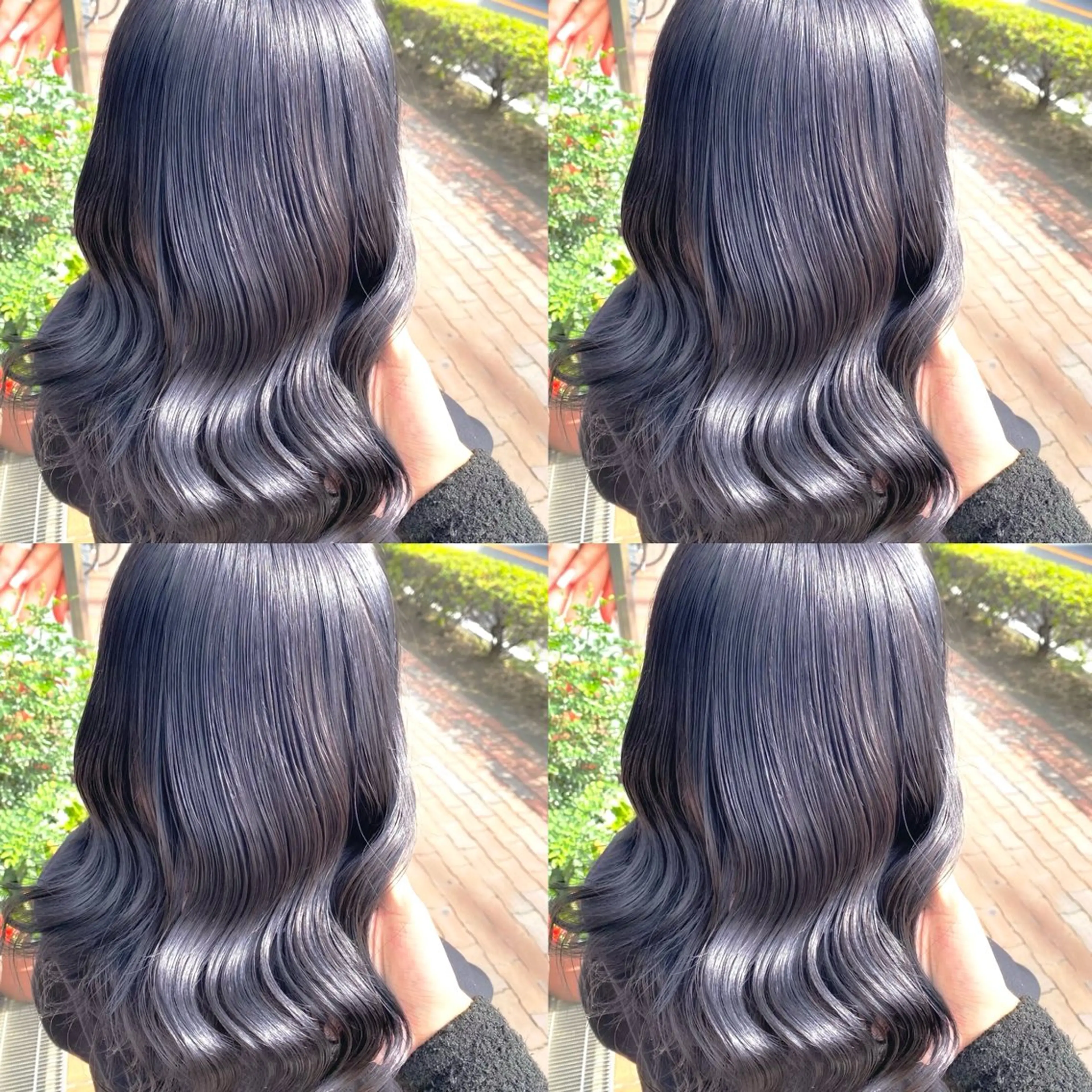 ミディアム ヘアカラー トリートメント 【髪質改善カラー】 あむ·. ⟡ 🖤のヘアスタイル