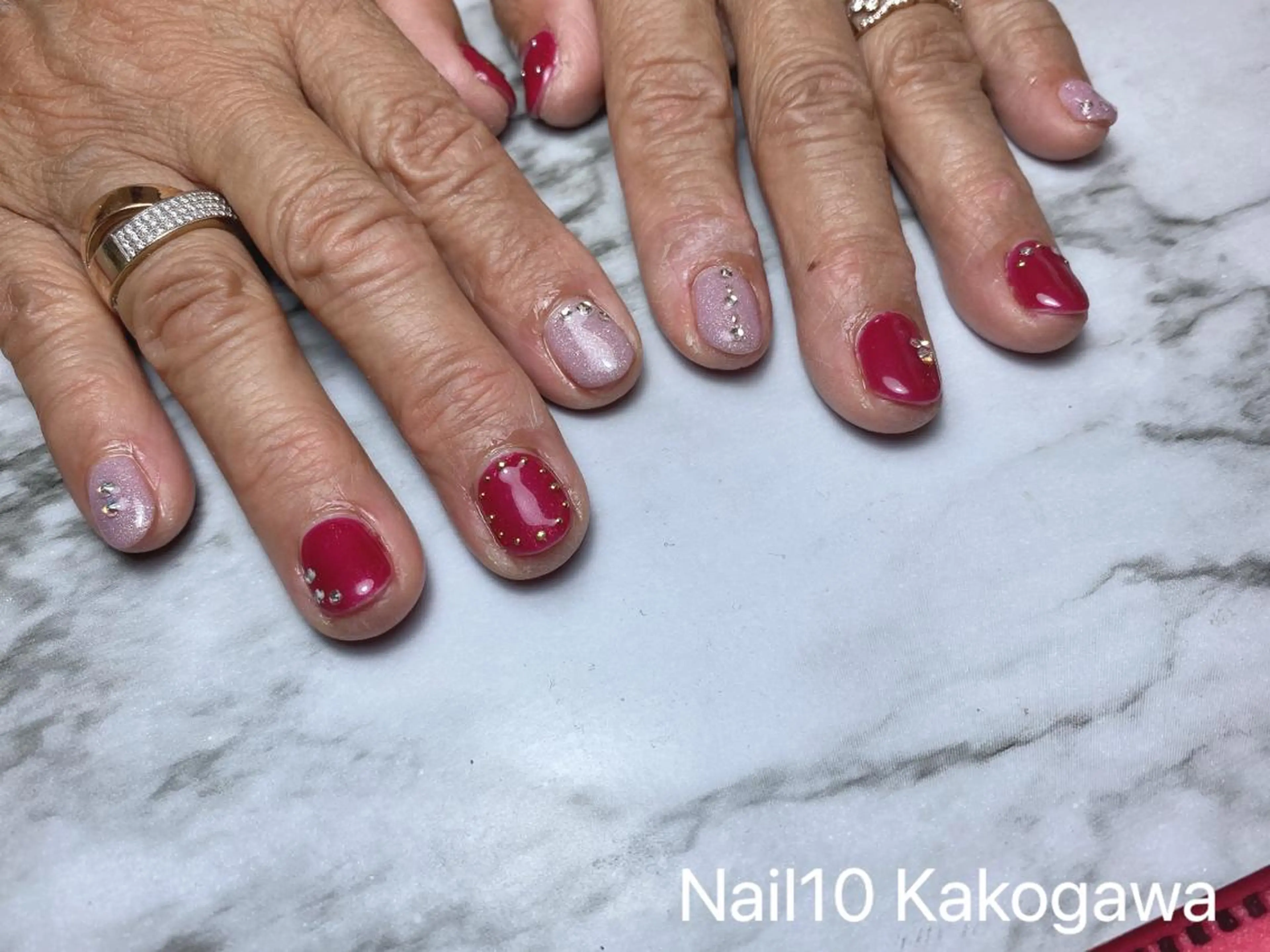 ネイル ストーンネイル Nail10 Kakoのネイルデザイン