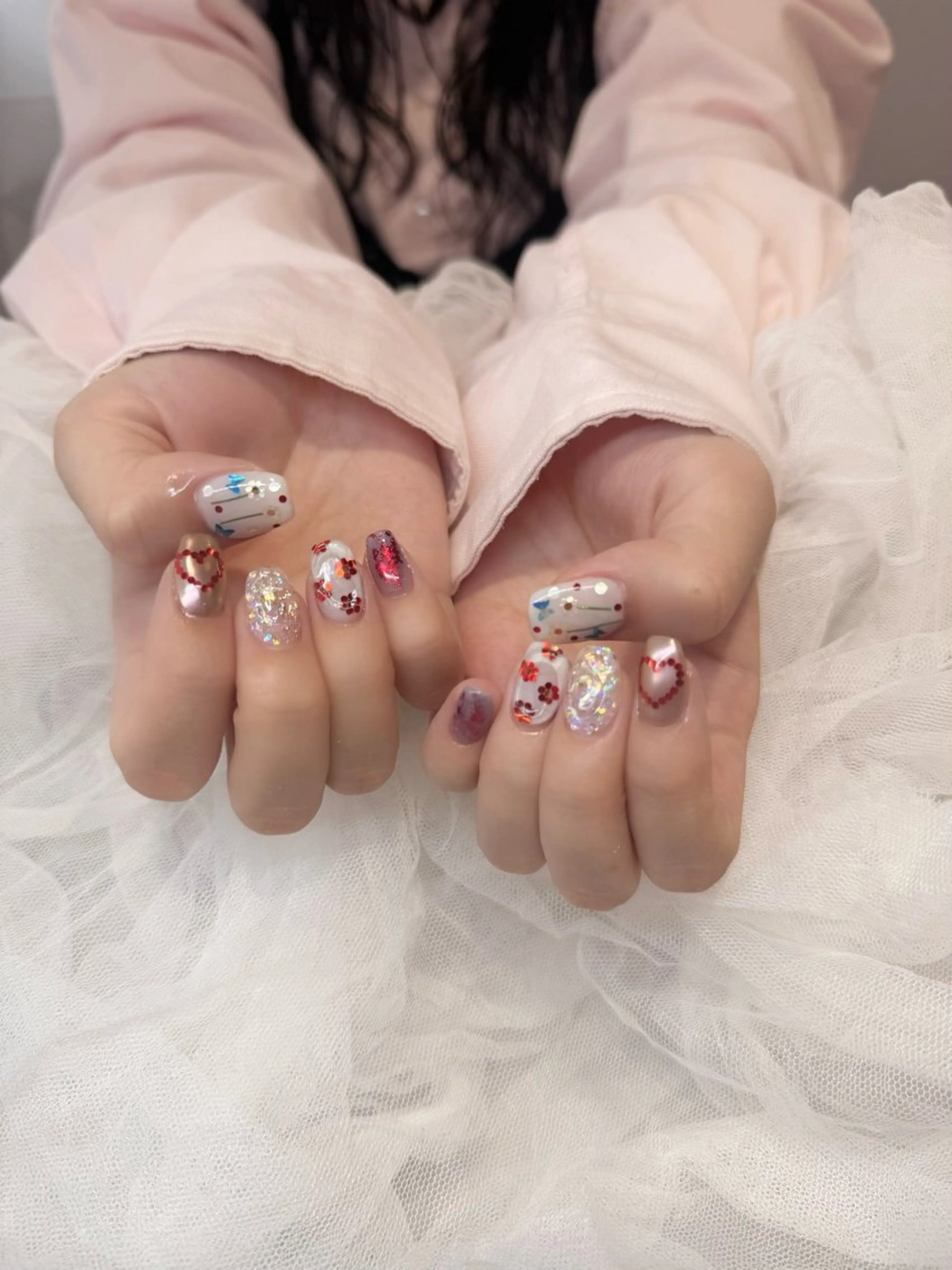 ネイル ハンドネイル 新井 ひなののネイルデザイン