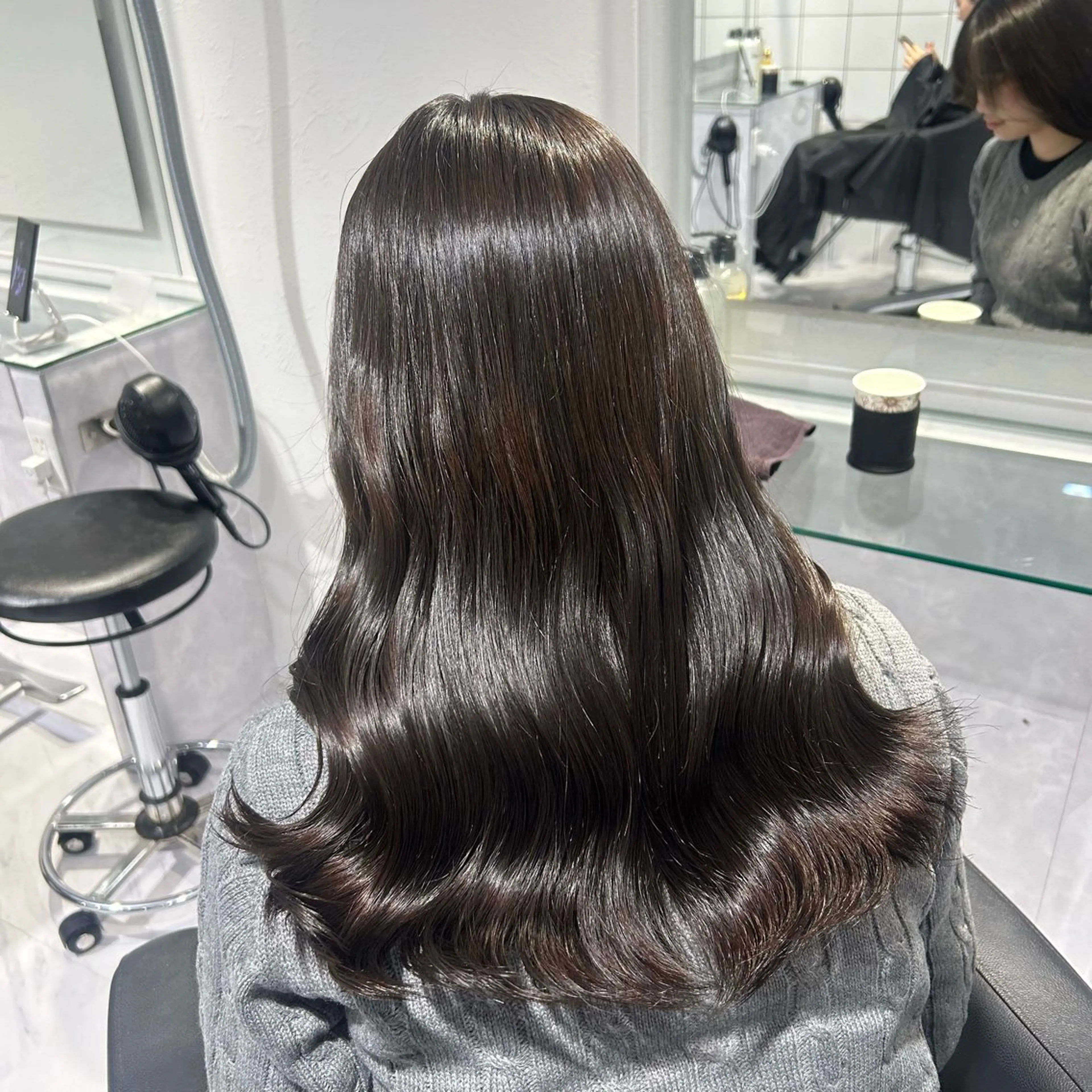 ロング カラー カット ヘアカラー トリートメント 表参道/透明感カラー /暗髪/ジュキヤのヘアスタイル