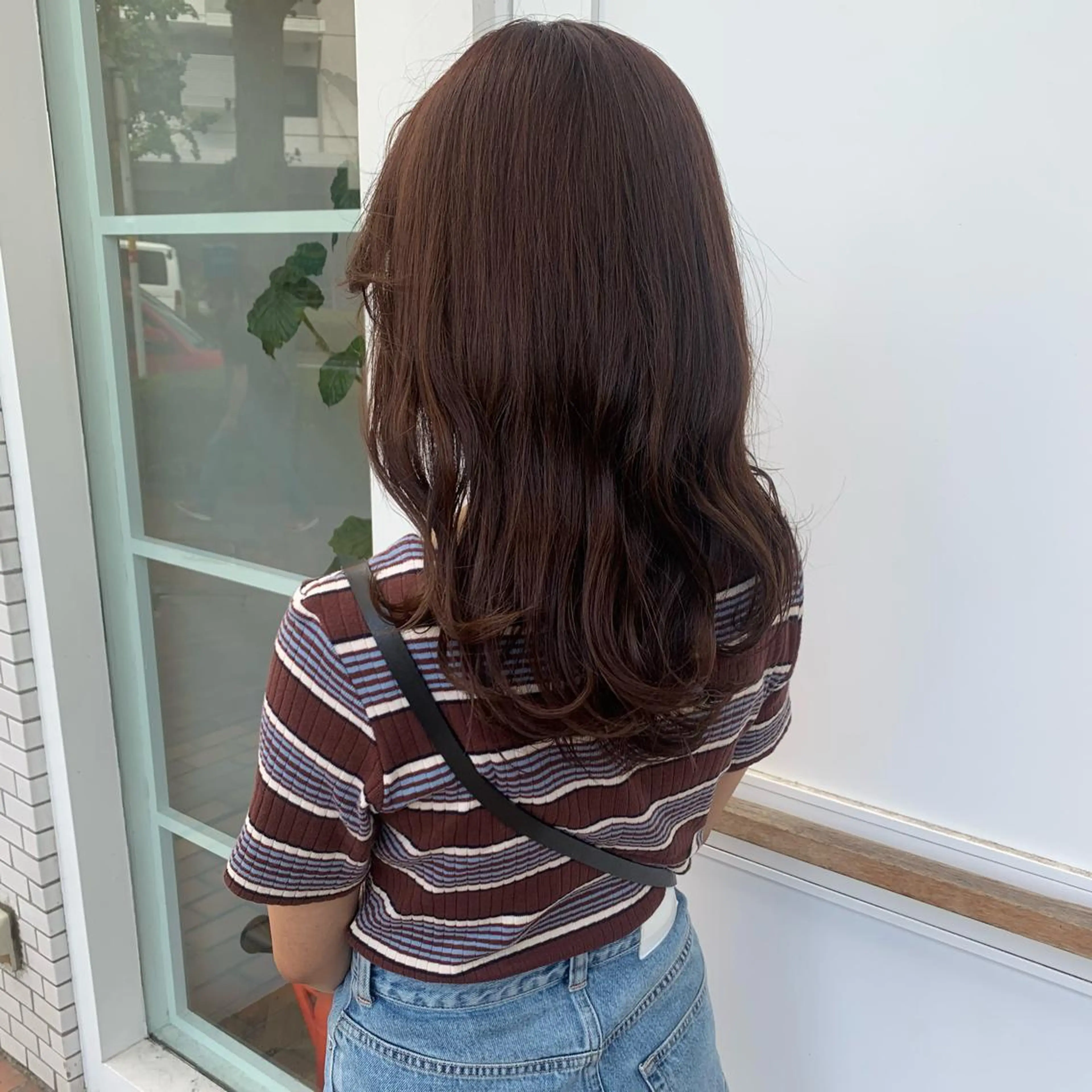 ロング カラー ブラウンカラー オレンジ オレンジブラウン ㅤㅤㅤㅤㅤㅤㅤㅤㅤㅤ 彩衣のヘアスタイル