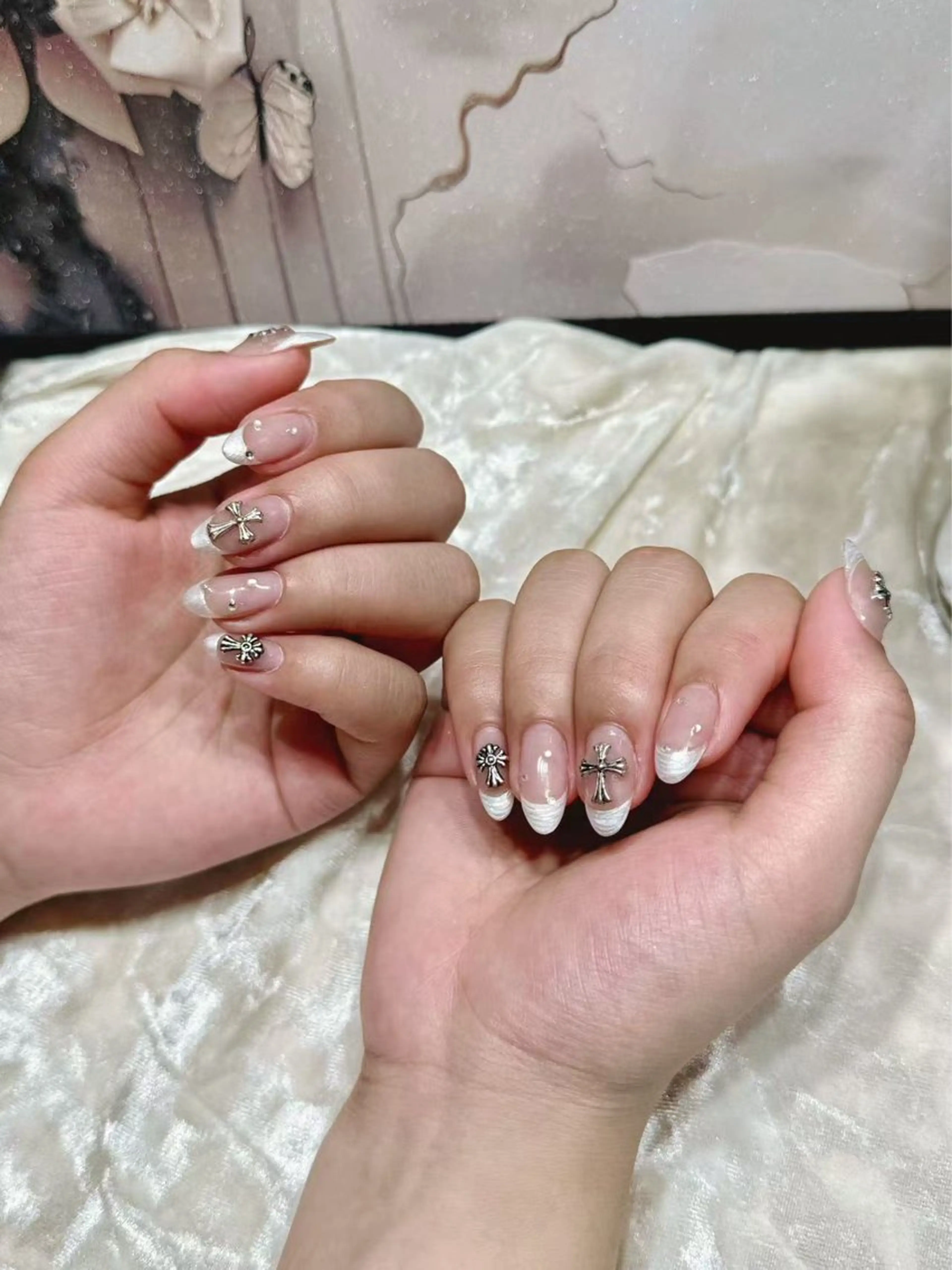 ネイル アートネイル フットネイル フレンチネイル ジェルネイル ハート Babarla　Nail　Salon所属・babarla Nailのネイルデザイン