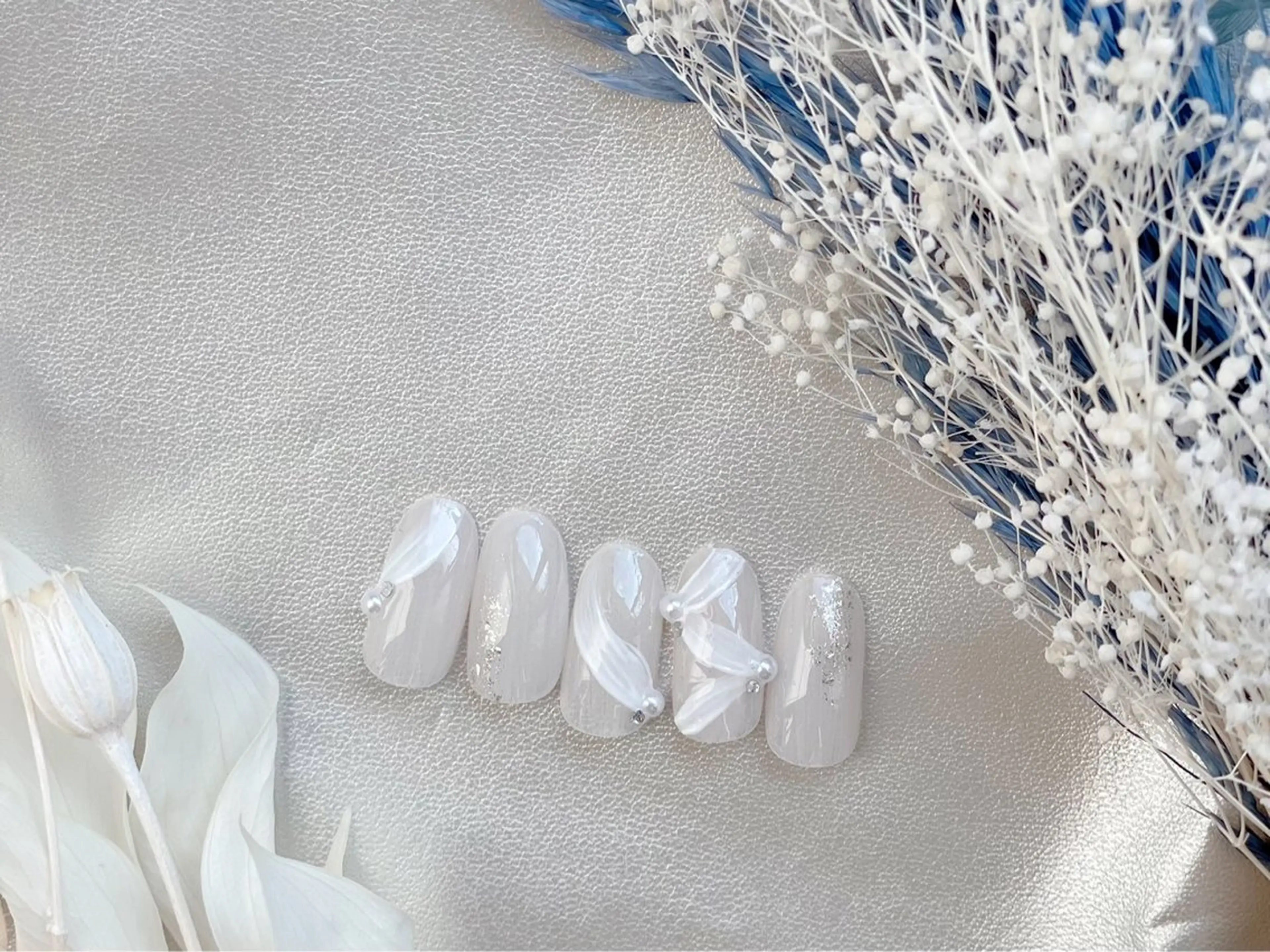 ネイル オーロラネイル フットネイル フレンチネイル ジェルネイル 韓国ネイル ハンドネイル kiki nail 二子玉川のネイルデザイン