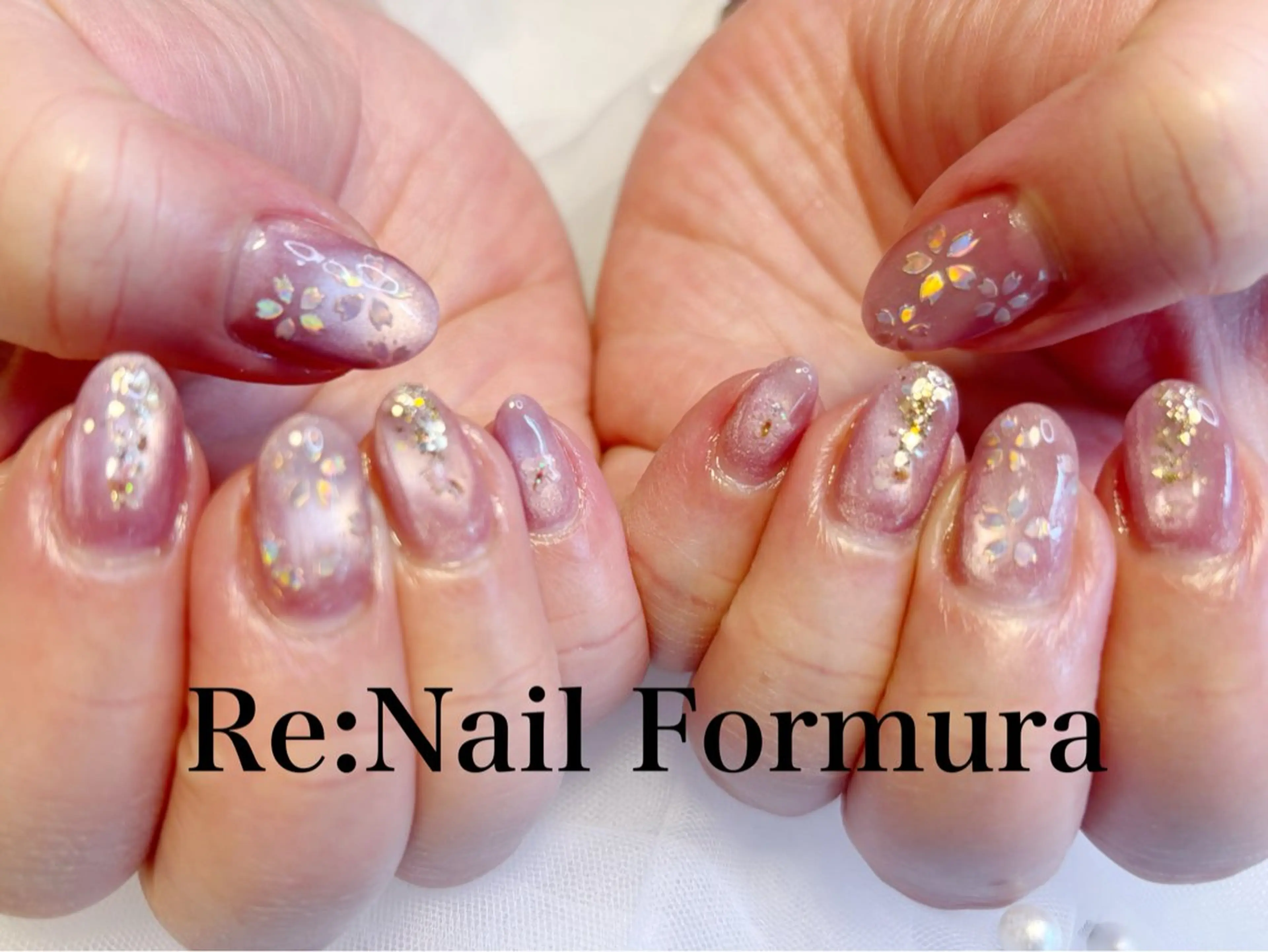 ミディアム ハンドネイル Re:Nail Formula所属・kido chieのネイルデザイン