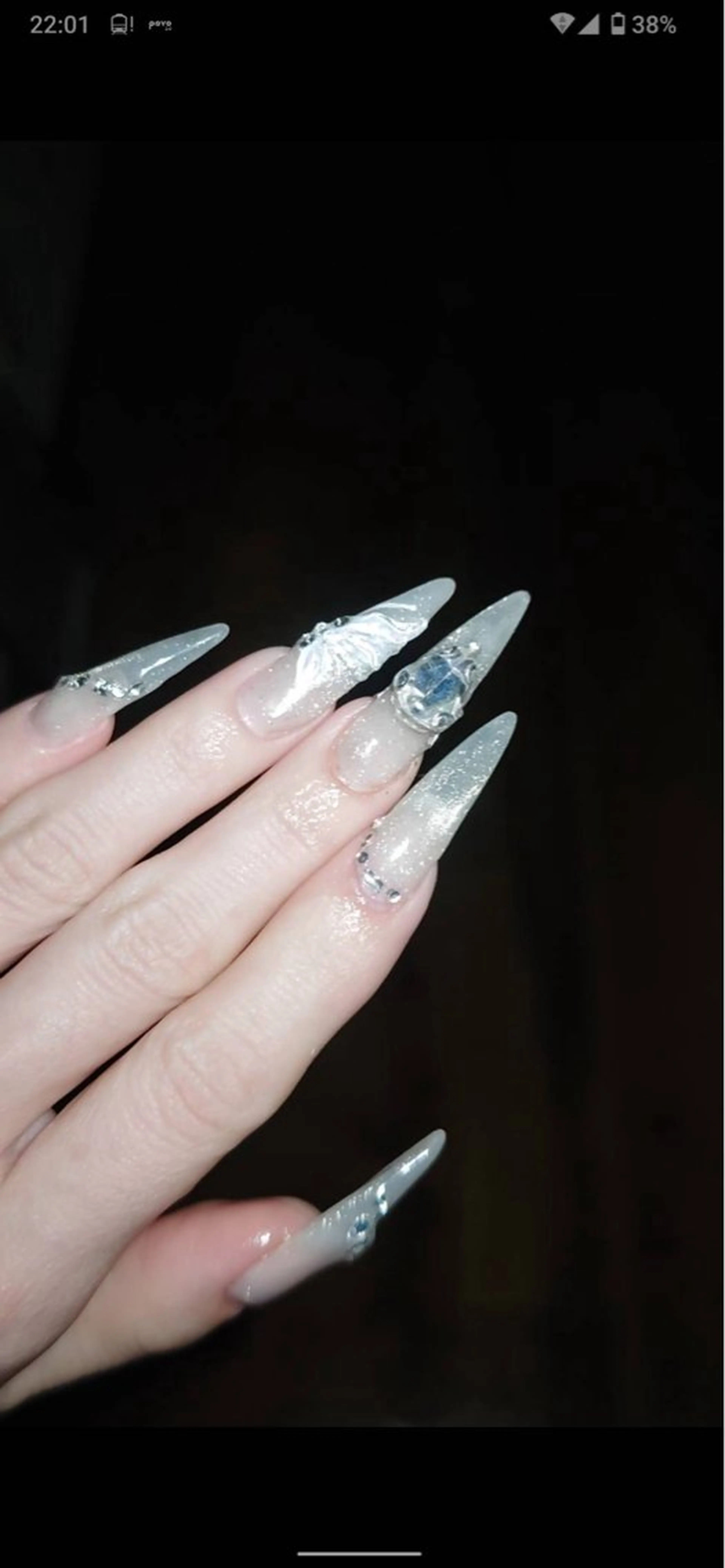 ネイル 韓国ネイル ロングネイル ワンホンネイル ハンドネイル cheri/ Sekiのネイルデザイン