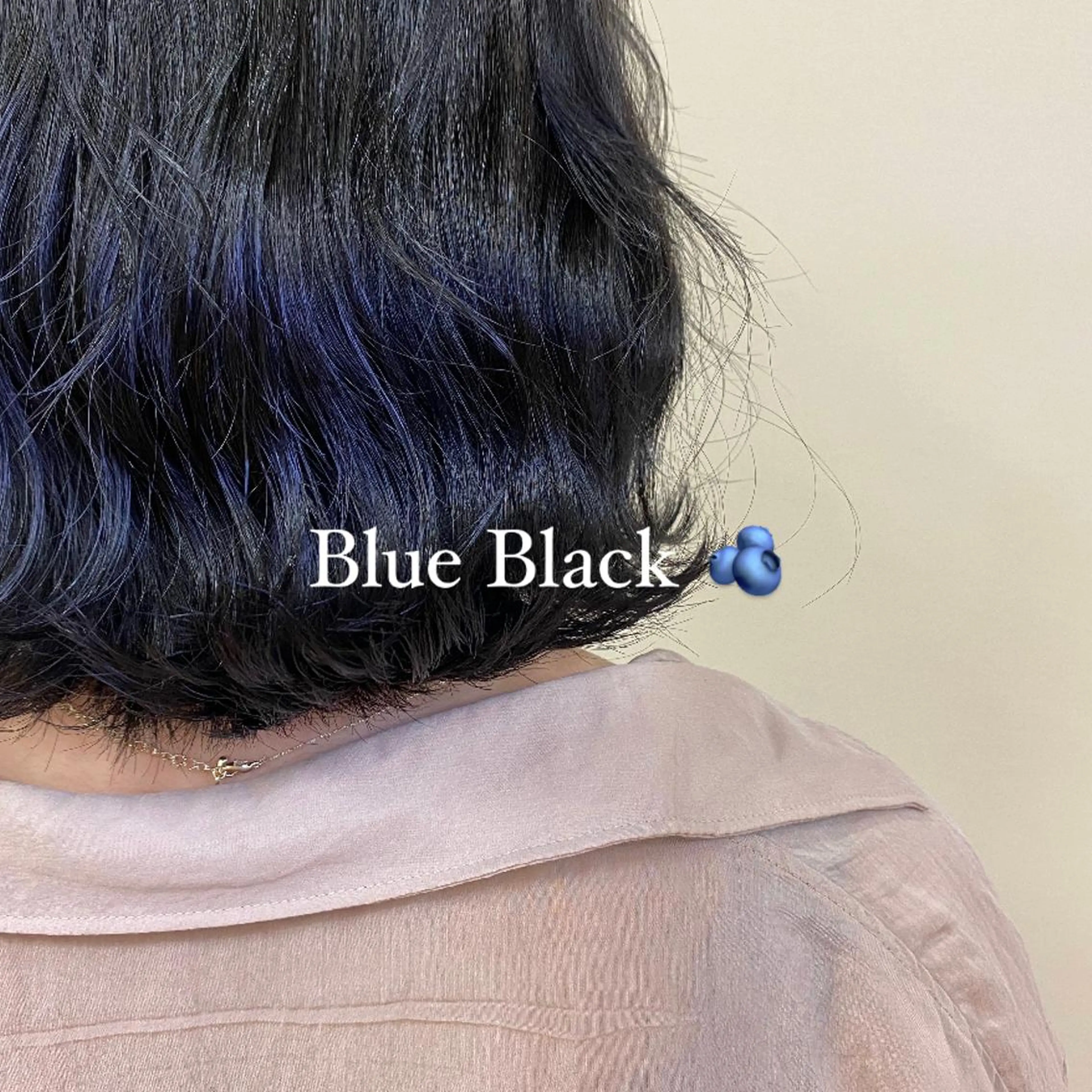 ミディアム カラー ヘアアレンジ 黒髪 ブルーカラー ブルーブラック ボブ 外ハネヘア 🥀暖色韓国ヘア💕 保科侑花のヘアスタイル