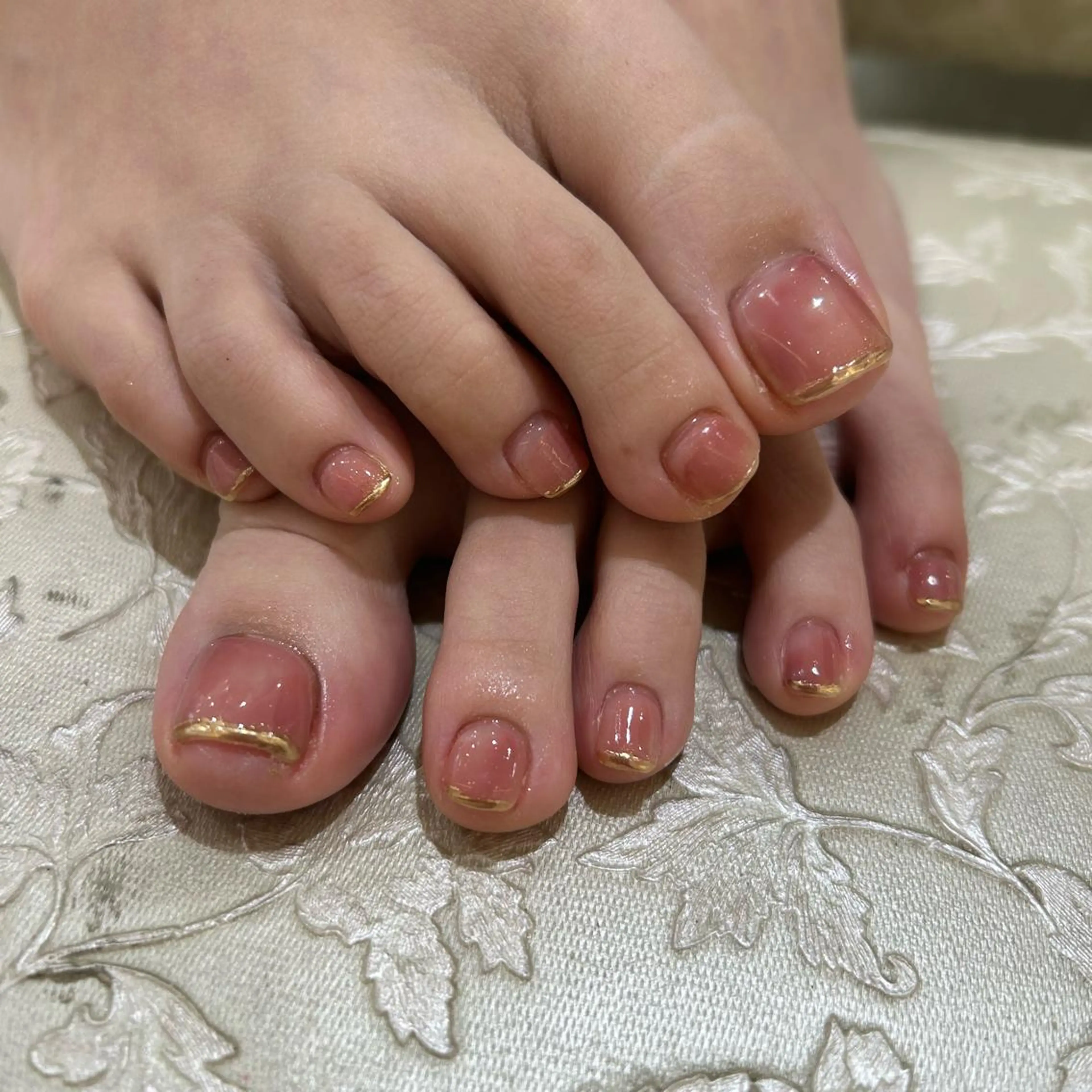 ネイル フレンチネイル フットネイル 野島 千夏のネイルデザイン