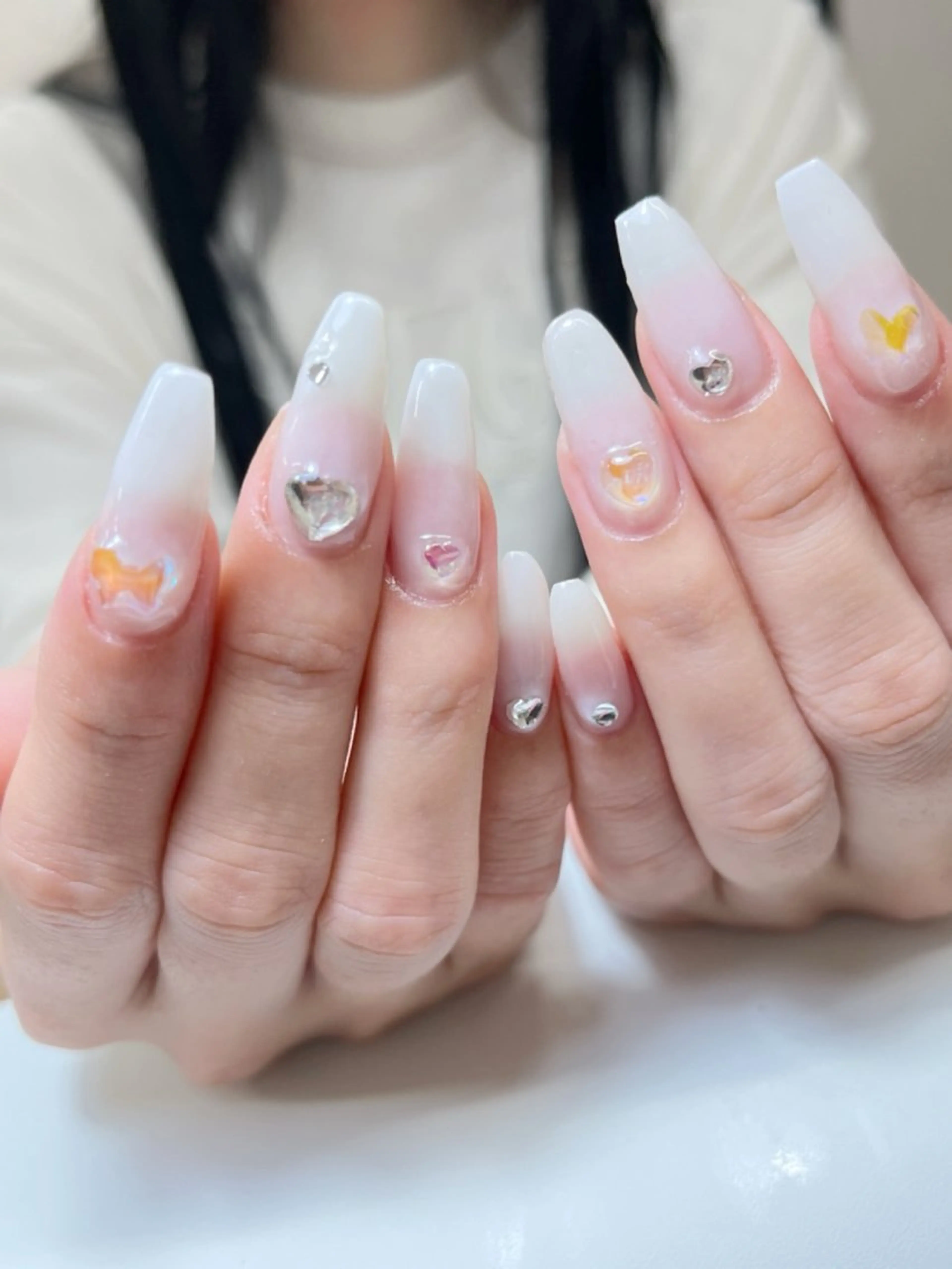 ネイル candy nail 韓国風ワンホンネイルのネイルデザイン