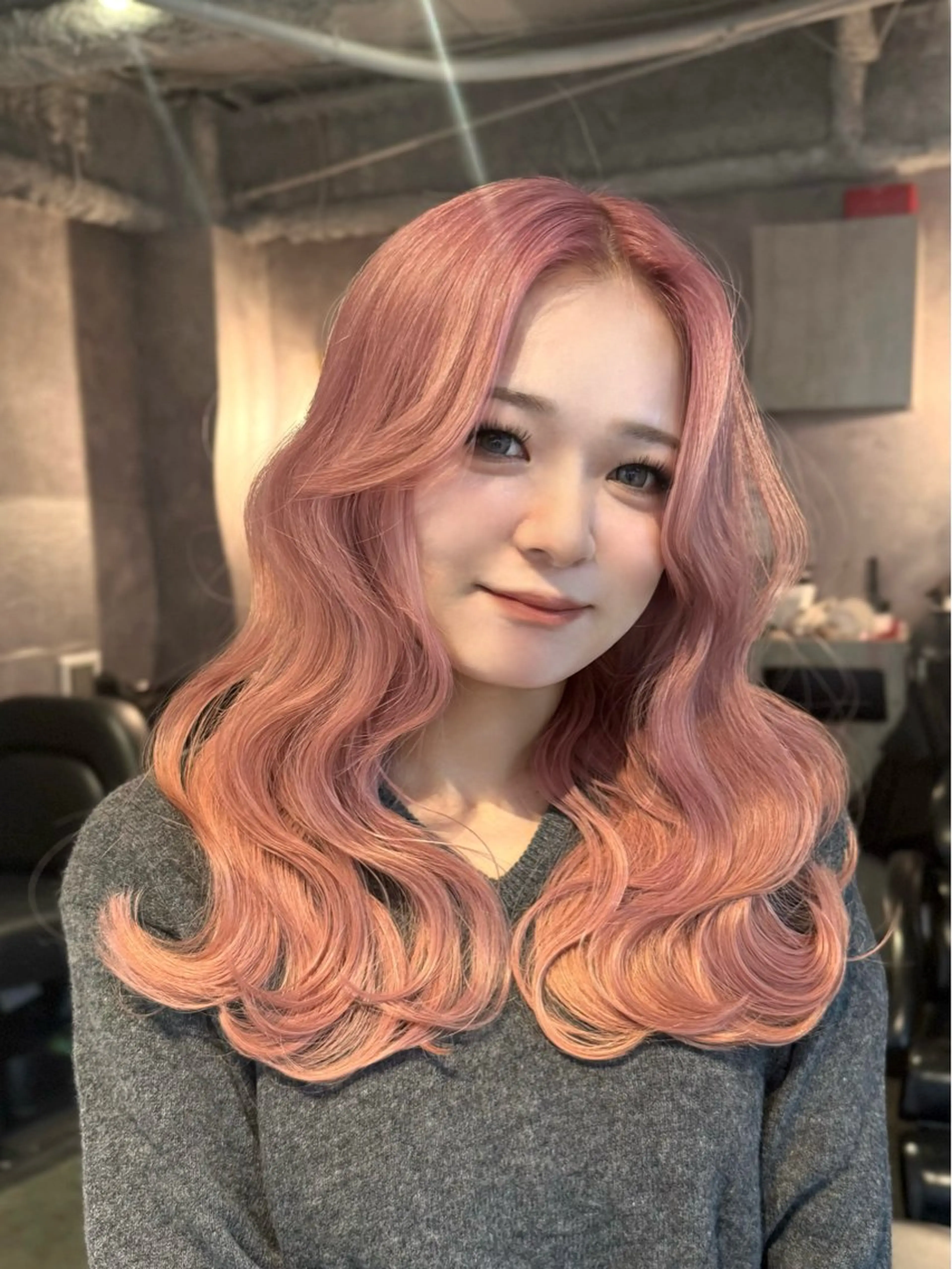 セミロング カラー ヘアアレンジ ヘアカラー トリートメント elubylovis 🌼YUI🌿のヘアスタイル