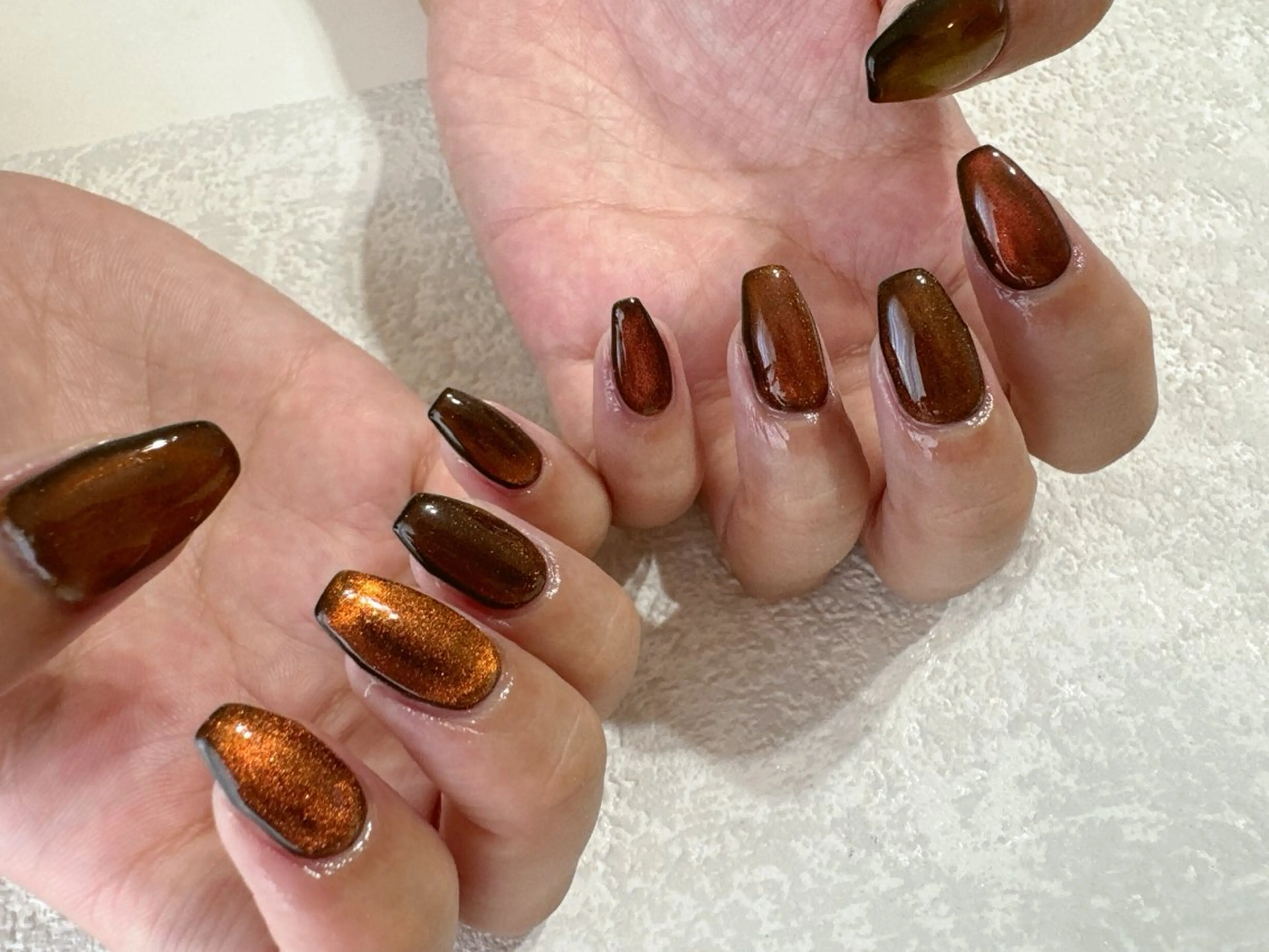 ネイル オーロラネイル フットネイル フレンチネイル ジェルネイル キラキラネイル kikinail 溝の口のネイルデザイン