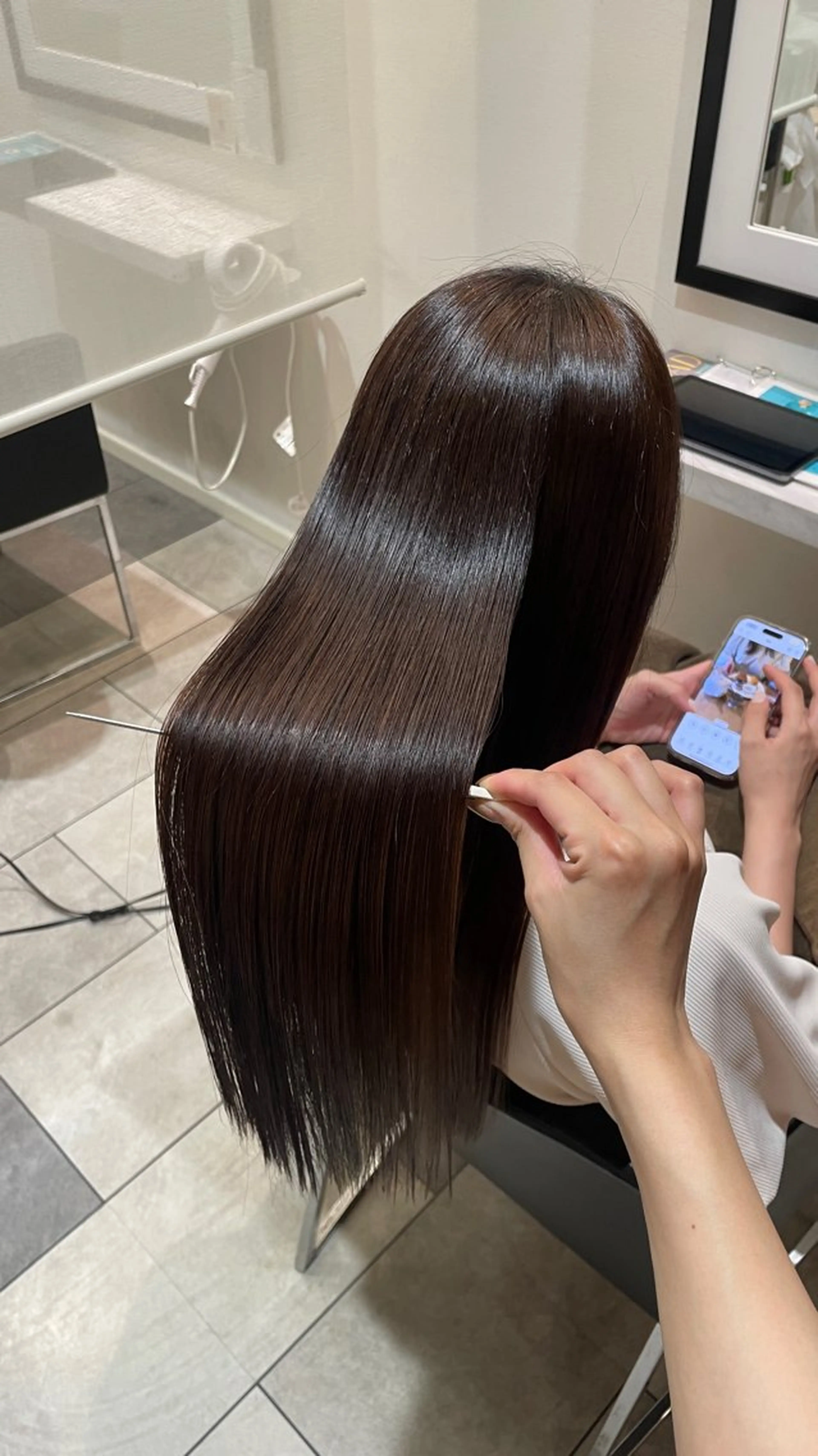 ロング 縮毛矯正 K-two  NAGOYA所属・K-two名古屋 菜月のヘアスタイル