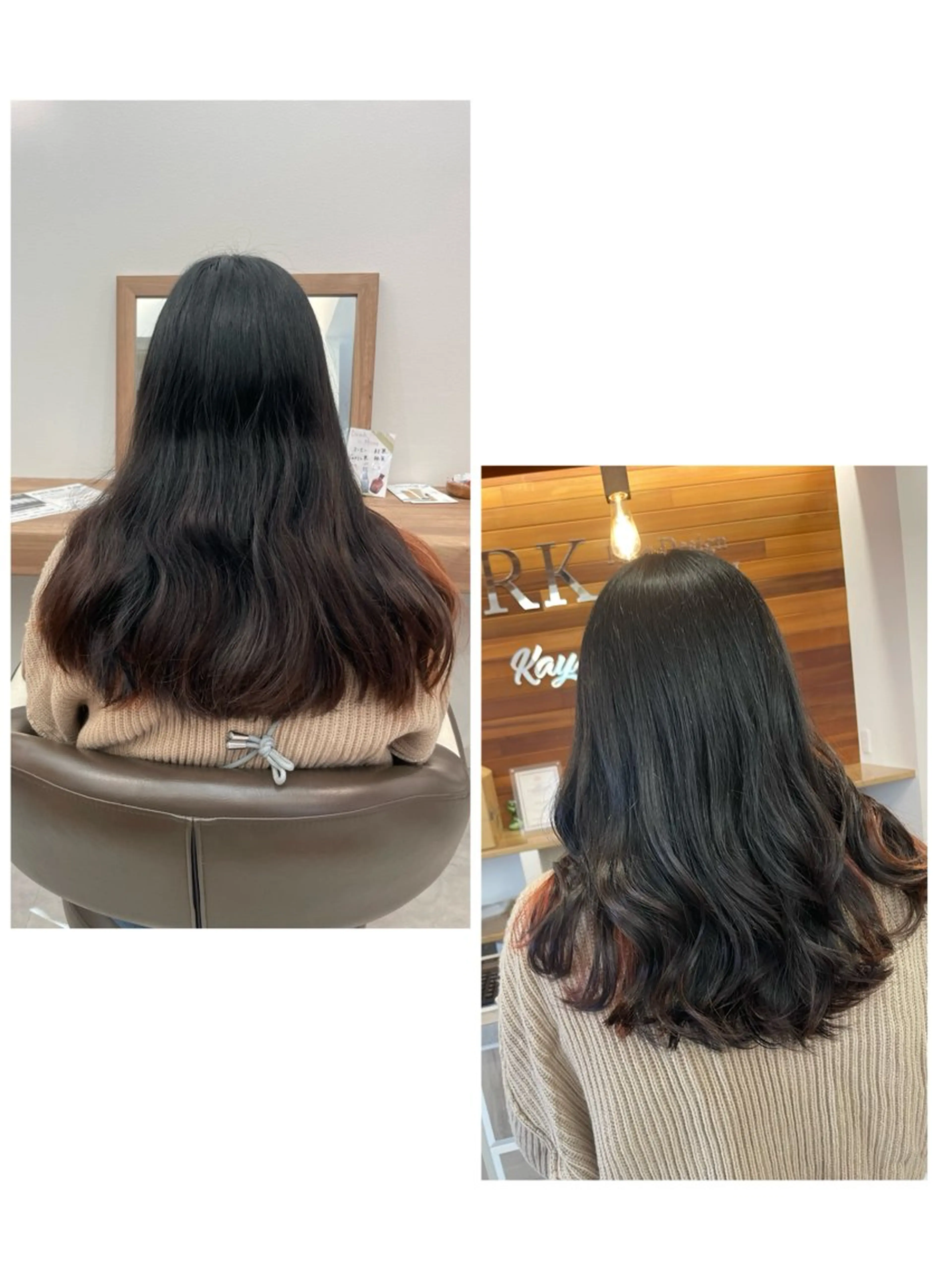 ロング カラー ヘアカラー トリートメント riddle hair(駒生)所属・山越 美裕樹のヘアスタイル