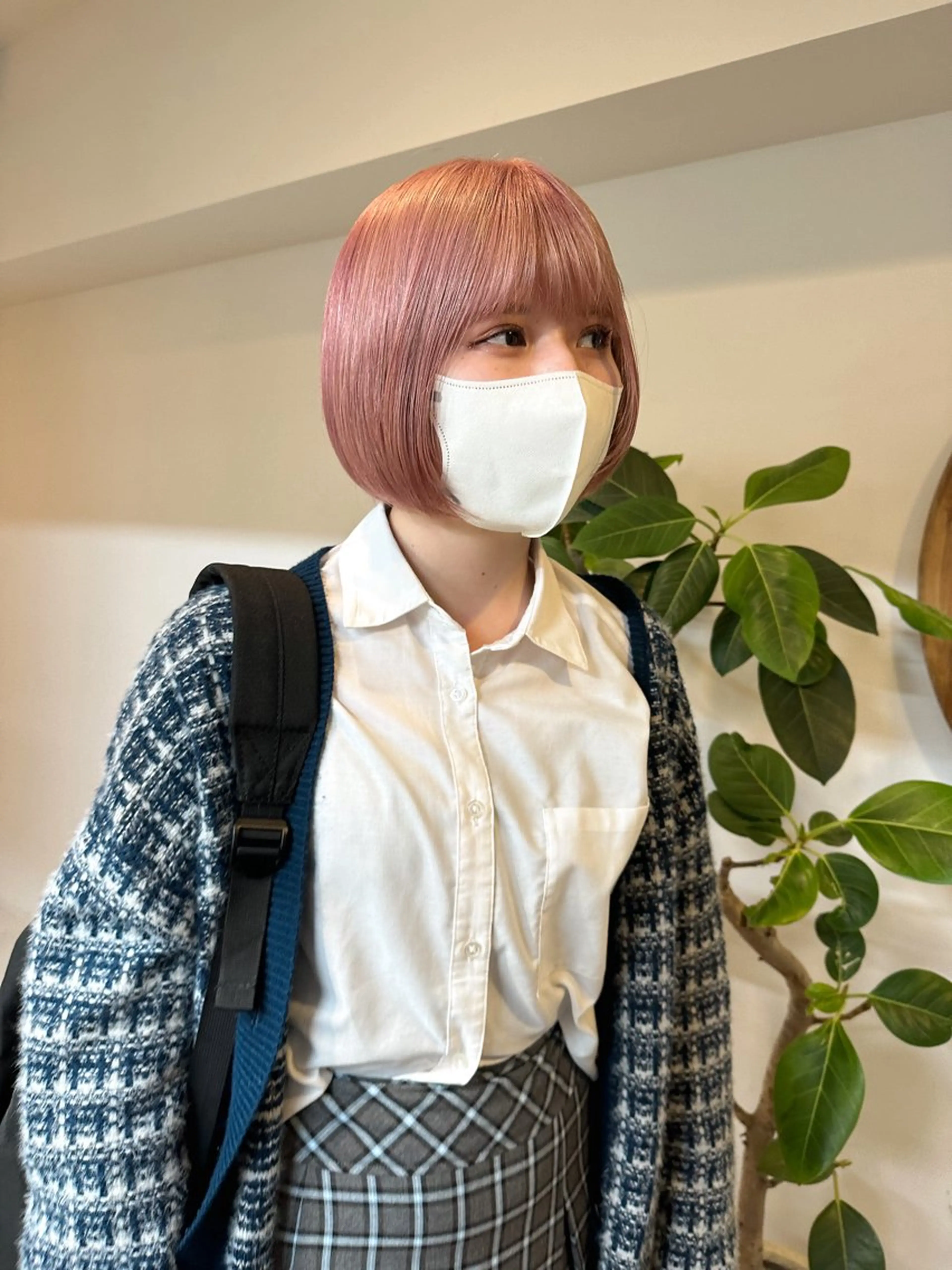 ショート カラー ブリーチ ダブルカラー ピンクカラー ホワイトピンク Cinq所属・ハイライト🌟/ ボブ/豊田のヘアスタイル