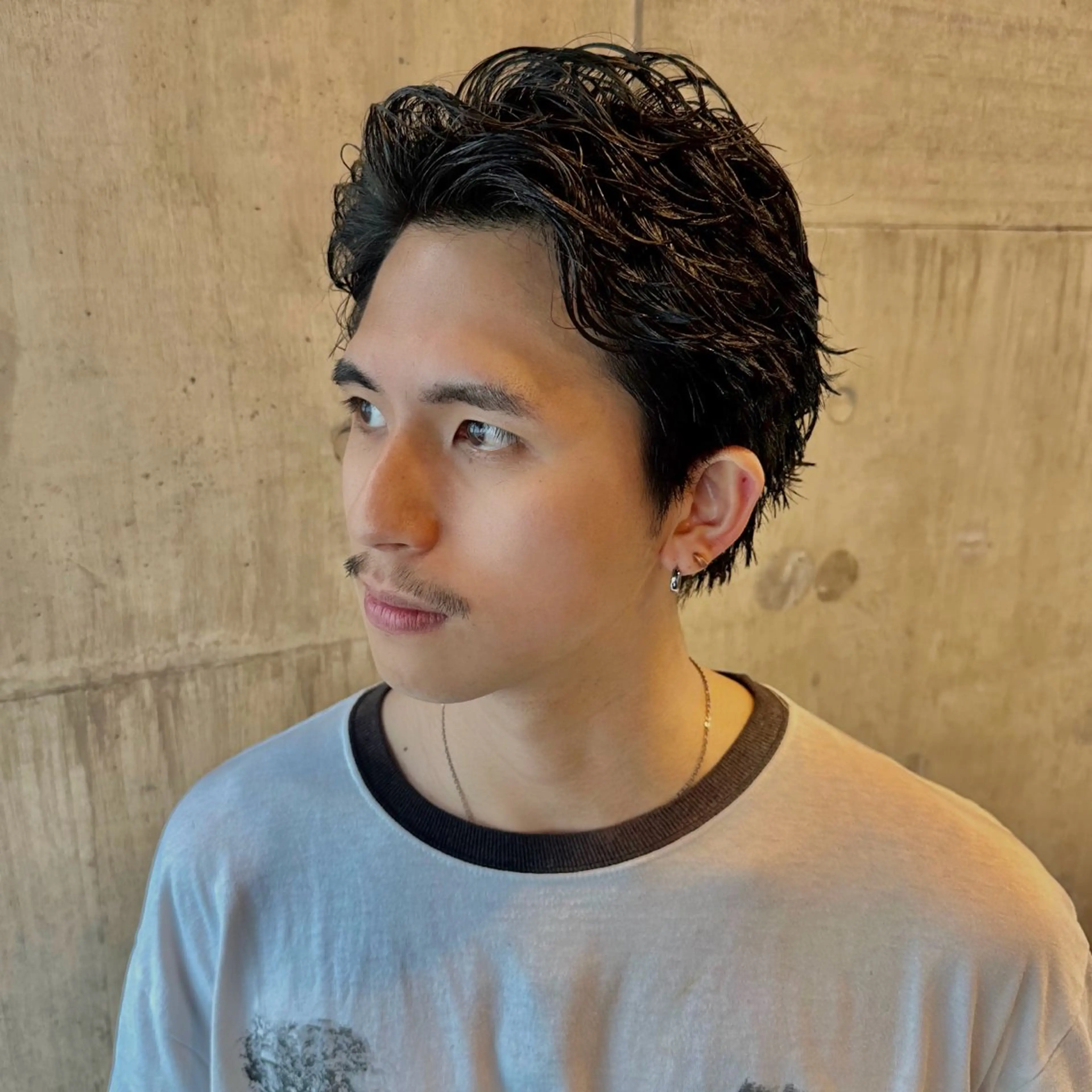 ショート パーマ メンズ メンズパーマ カット パーマ トリートメント ツイスパ/メンズ パーマ/歩夢のヘアスタイル