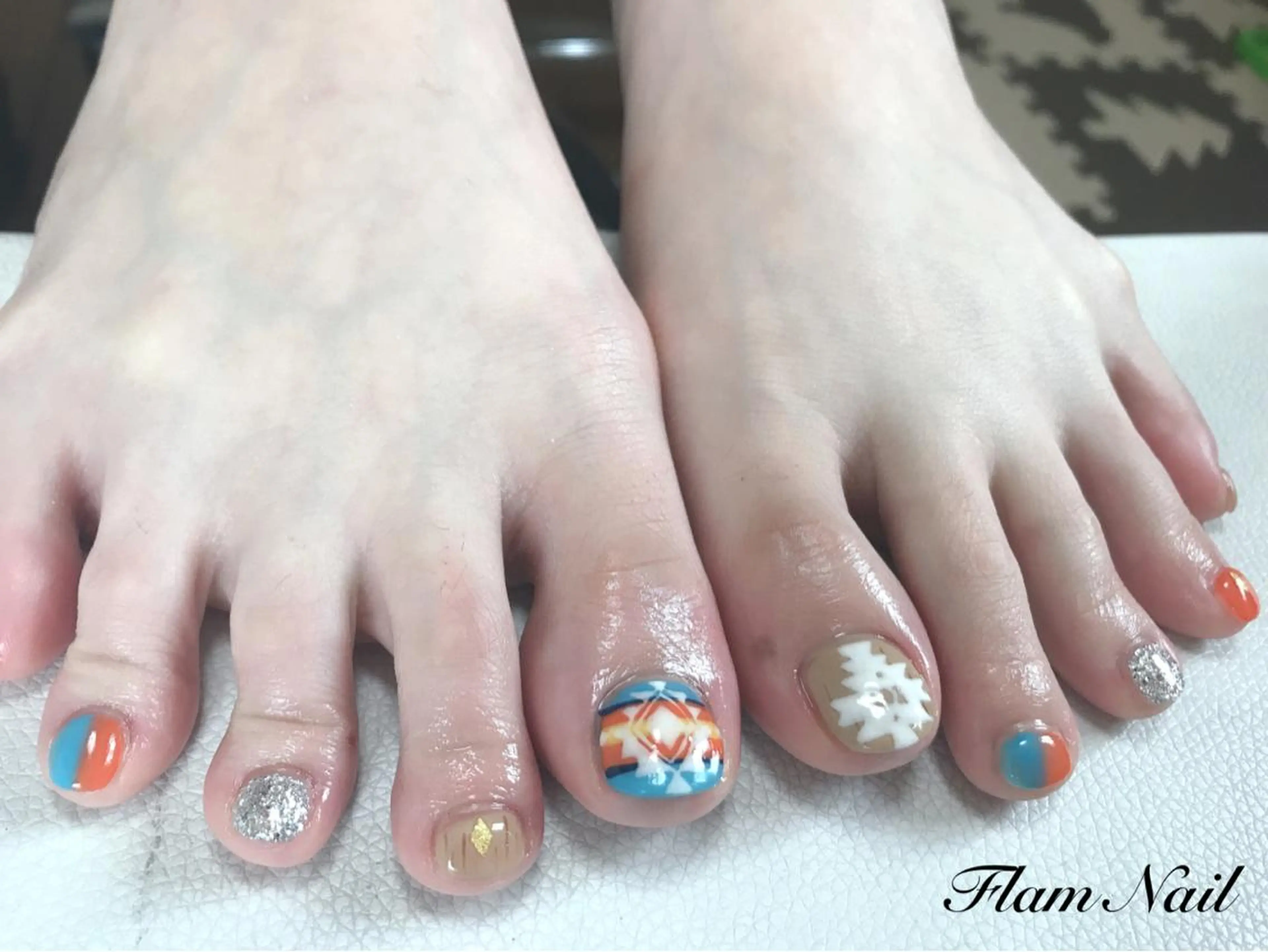ネイル フットネイル Flam Nailのネイルデザイン