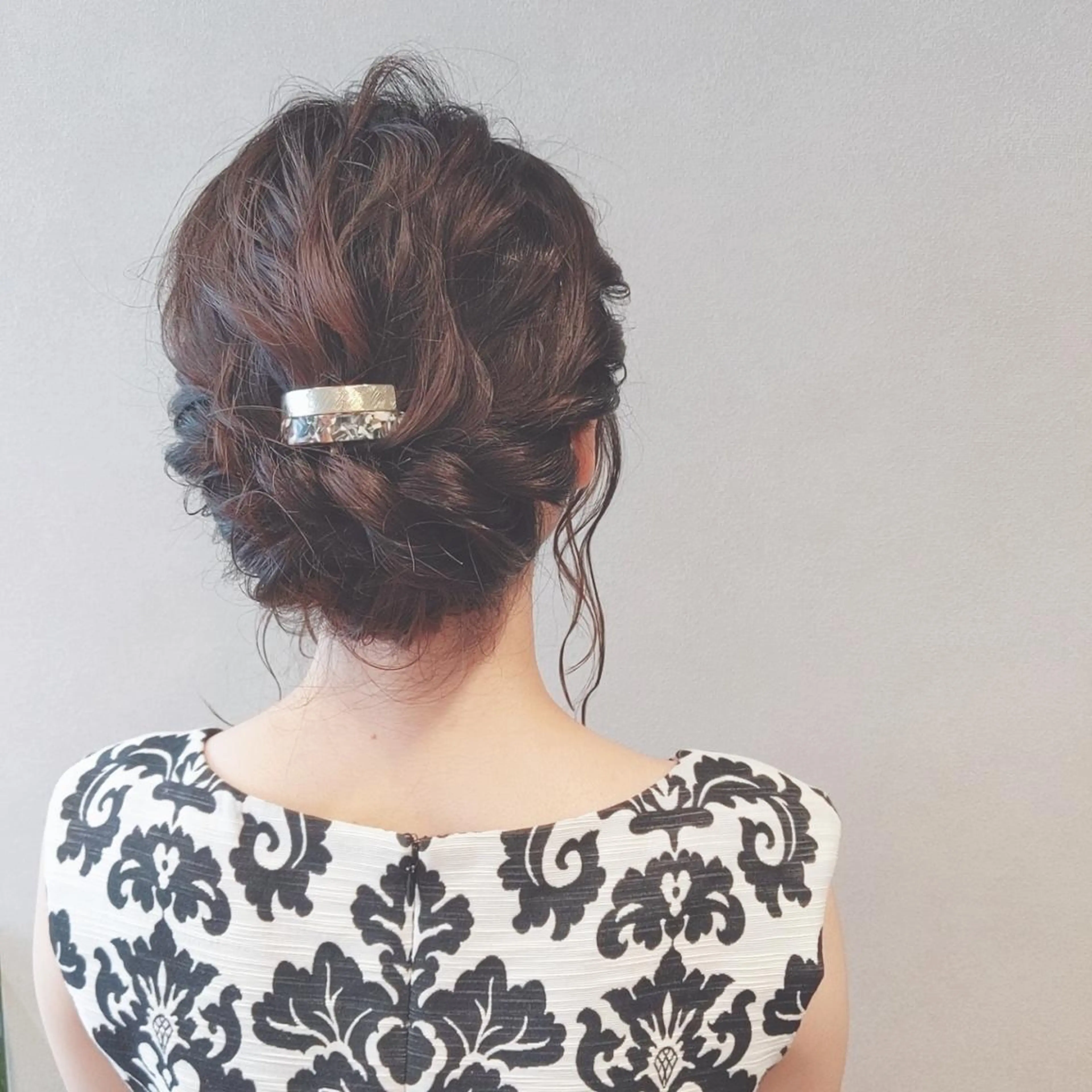 ミディアム ヘアアレンジ 結婚式・ブライダル PRIVATE SALON EYES所属・EYES リアのマツエク・マツパデザイン