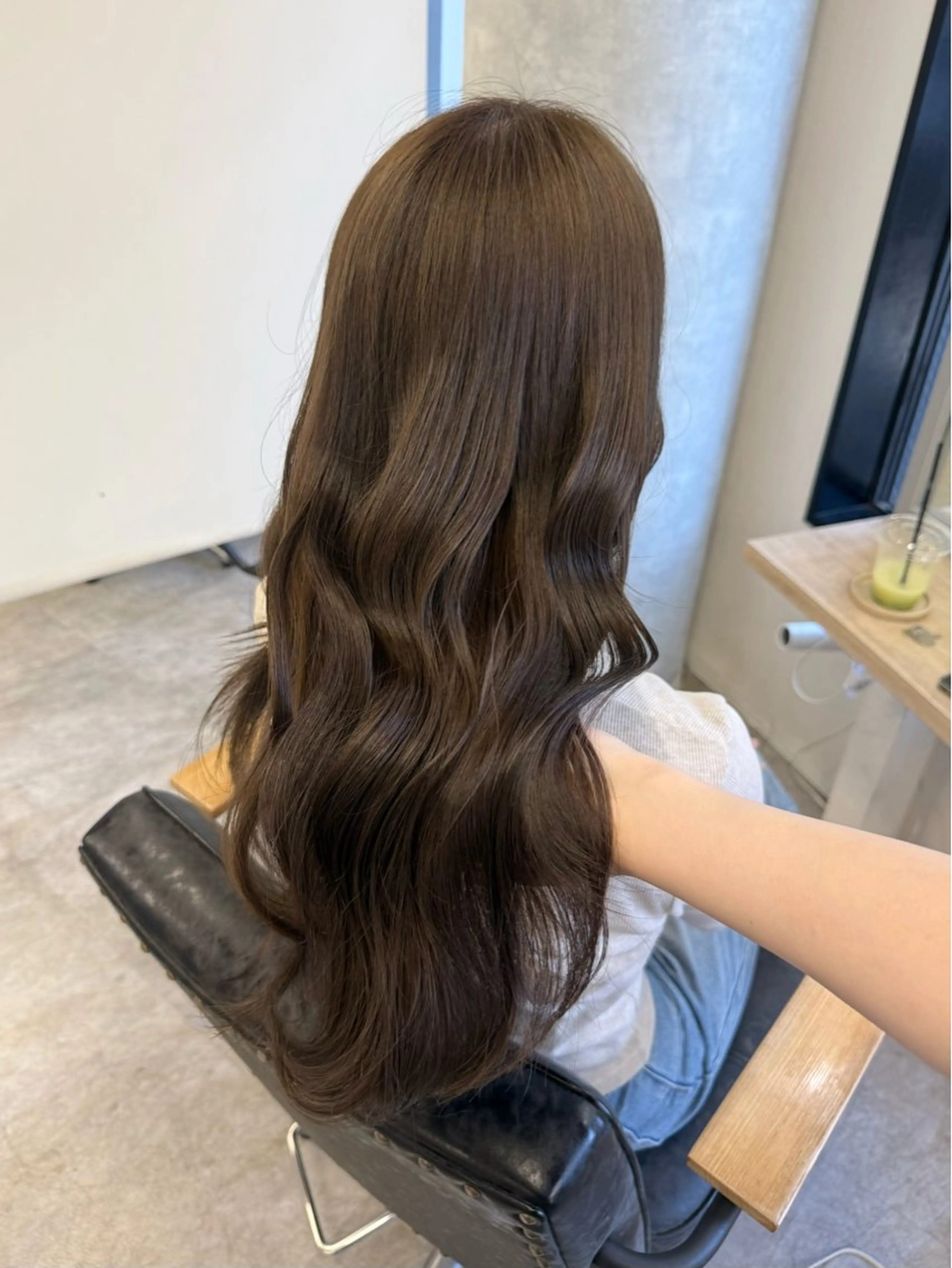 ロング カラー ヘアアレンジ ベージュカラー オリーブベージュ ヘアカラー トリートメント Himawari♡ 柔らかいカラーのヘアスタイル