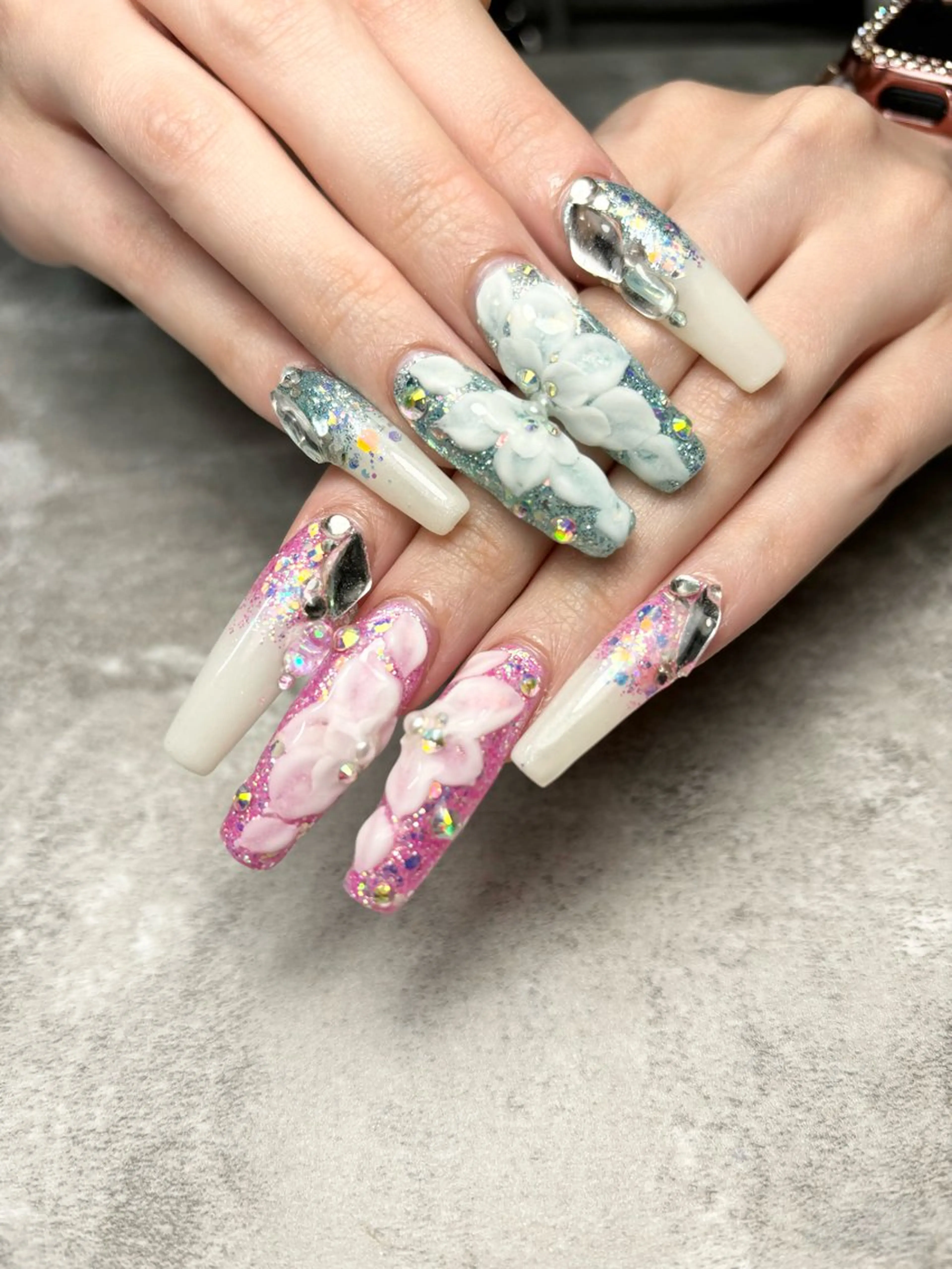 ネイル ロングネイル ハンドネイル Y's nailのネイルデザイン