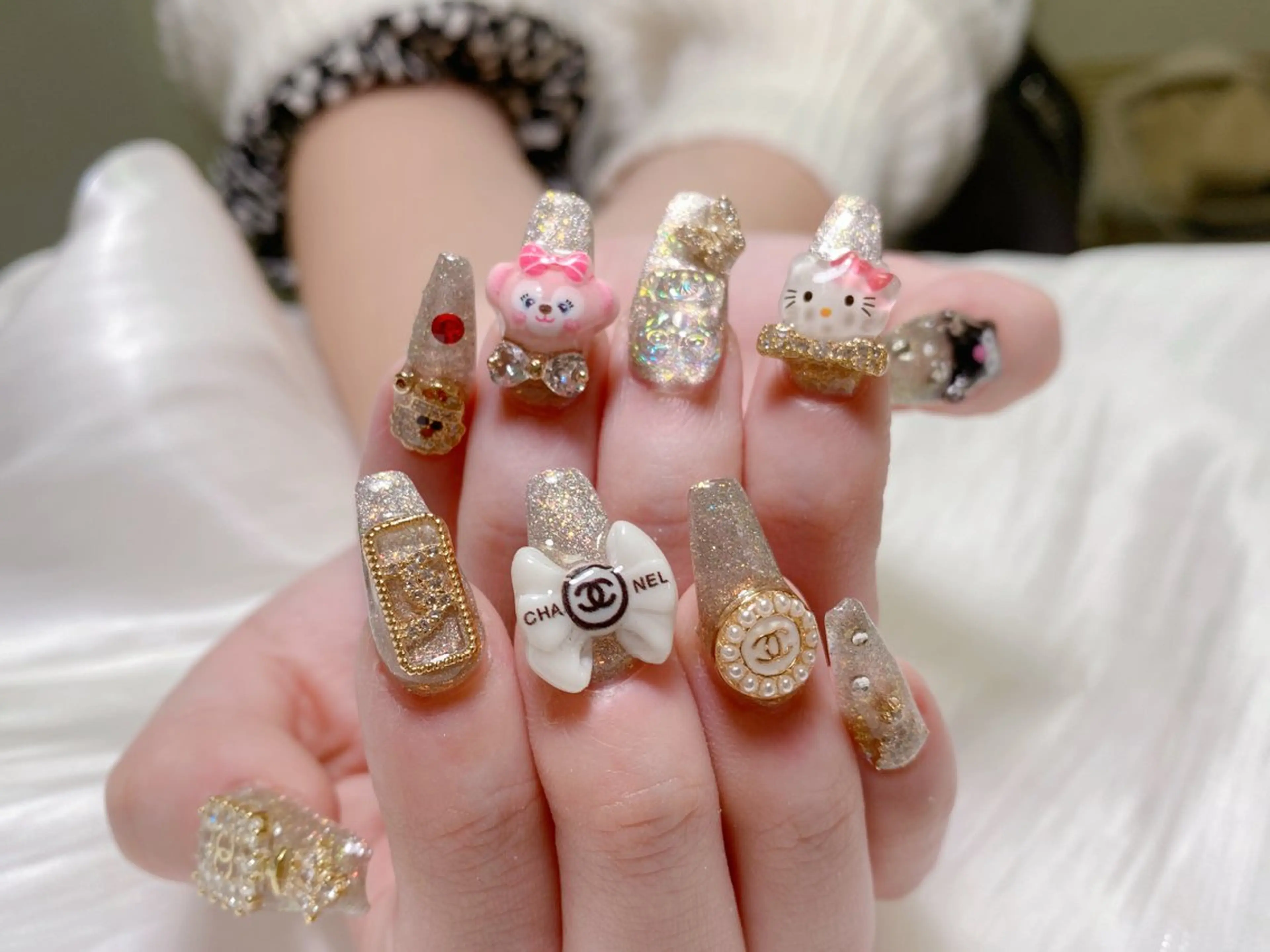 【チップ長さ出し】10本パーツつけ放題¥16800→14980の写真