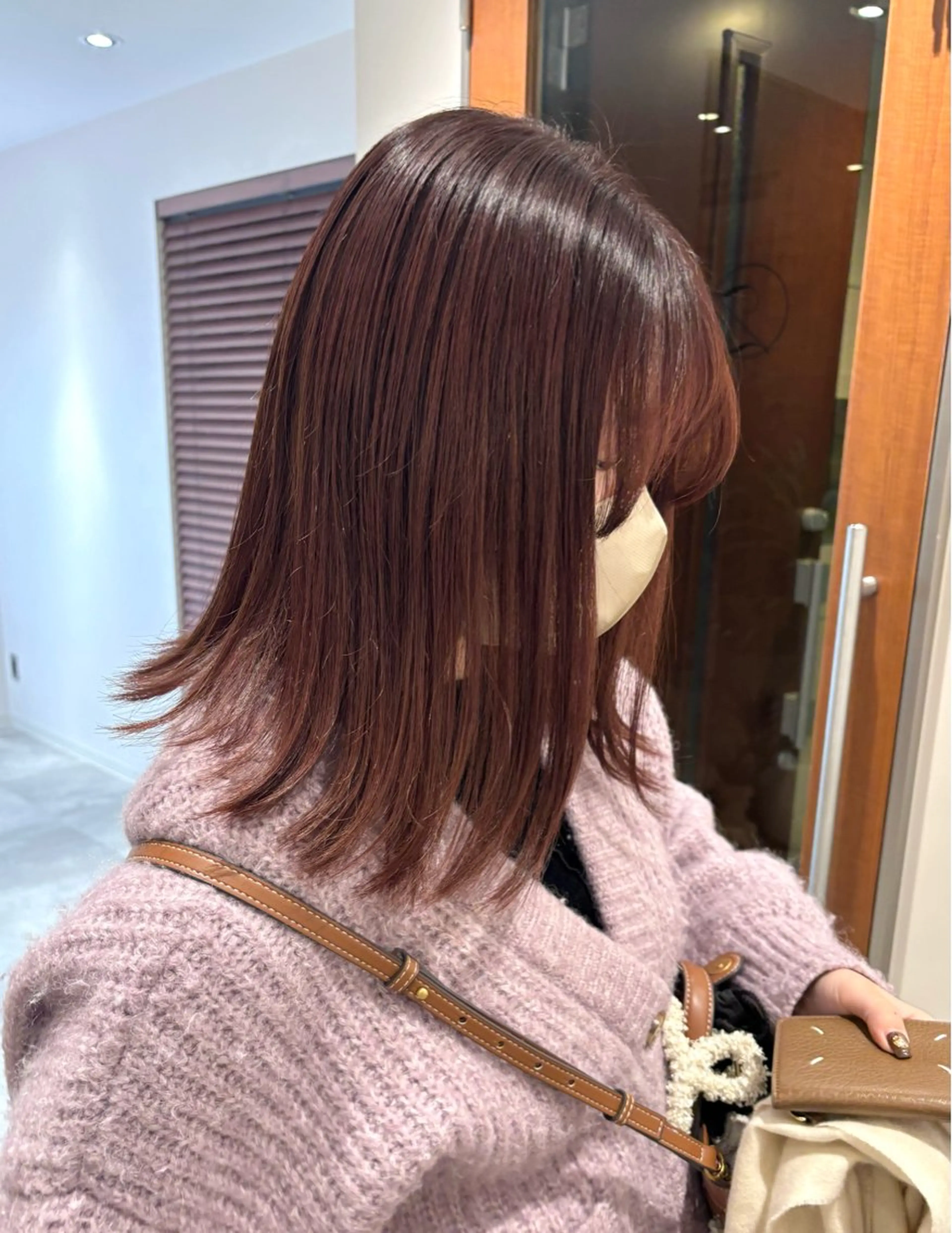 ミディアム ピンクブラウン 透明感✨女性特化💙 chihiroのヘアスタイル