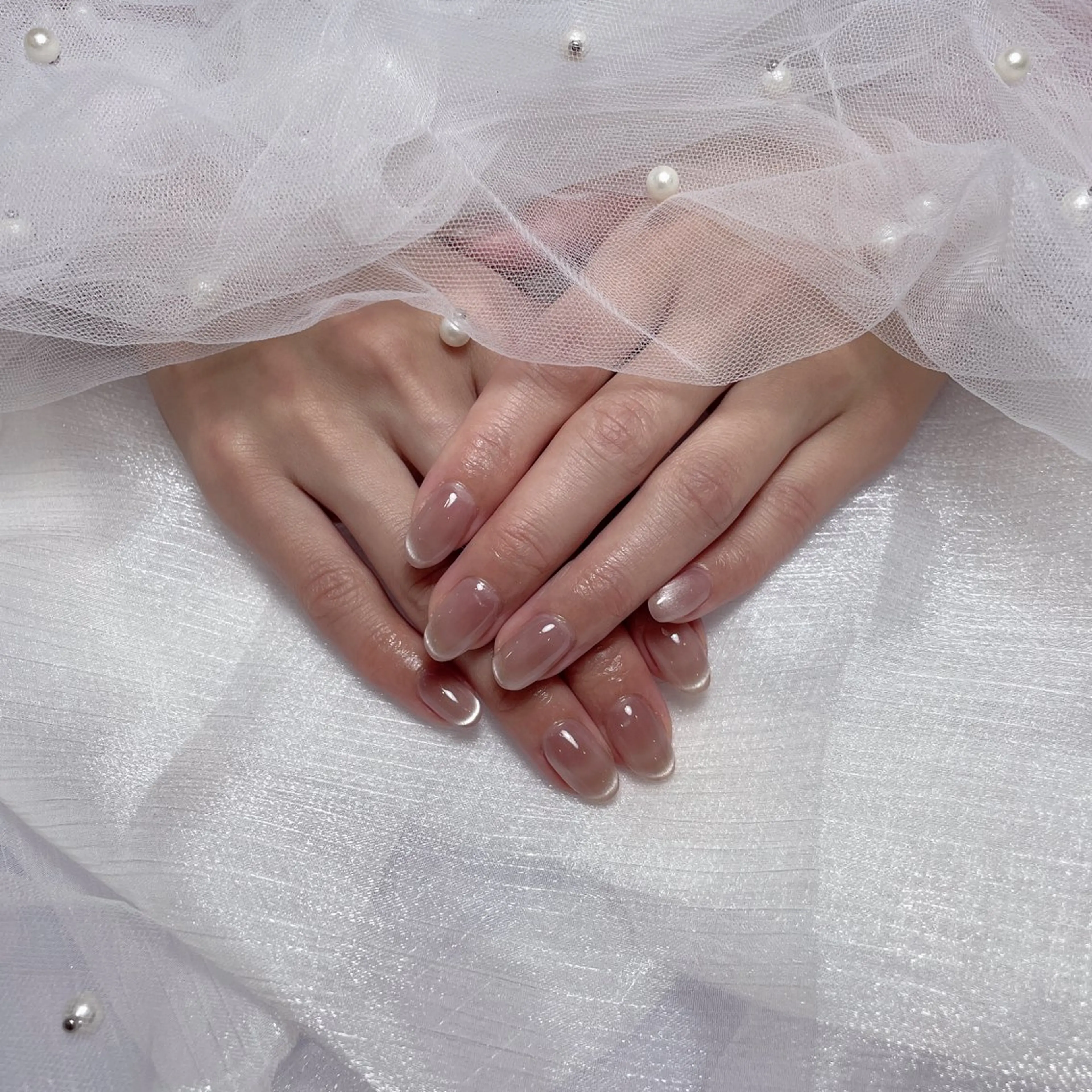 ネイル フレンチネイル マグネットネイル M2 beauty Hoshinaのネイルデザイン