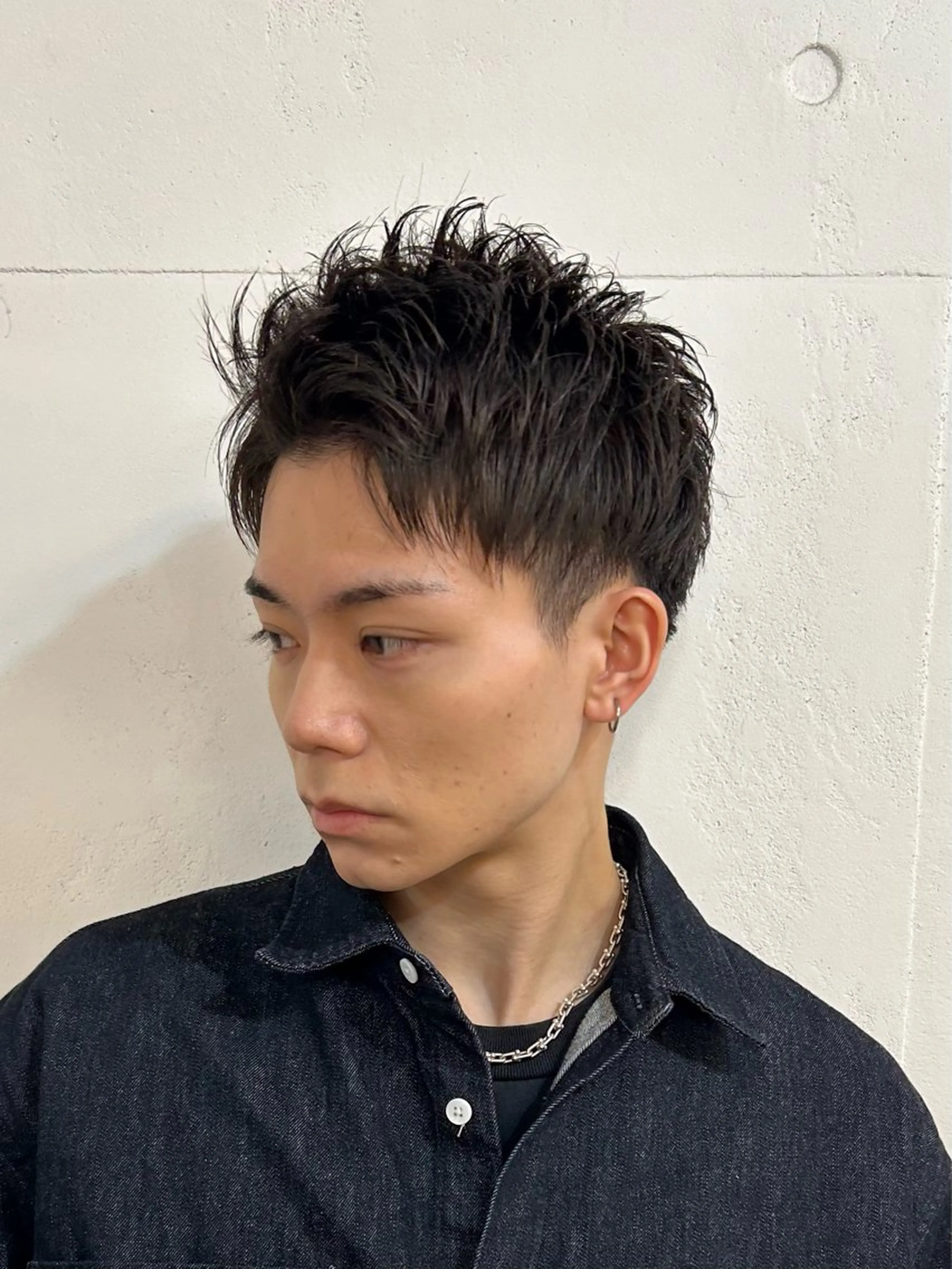 メンズ アップバング 刈り上げ カット メンズ特化美容師 水野友貴のヘアスタイル