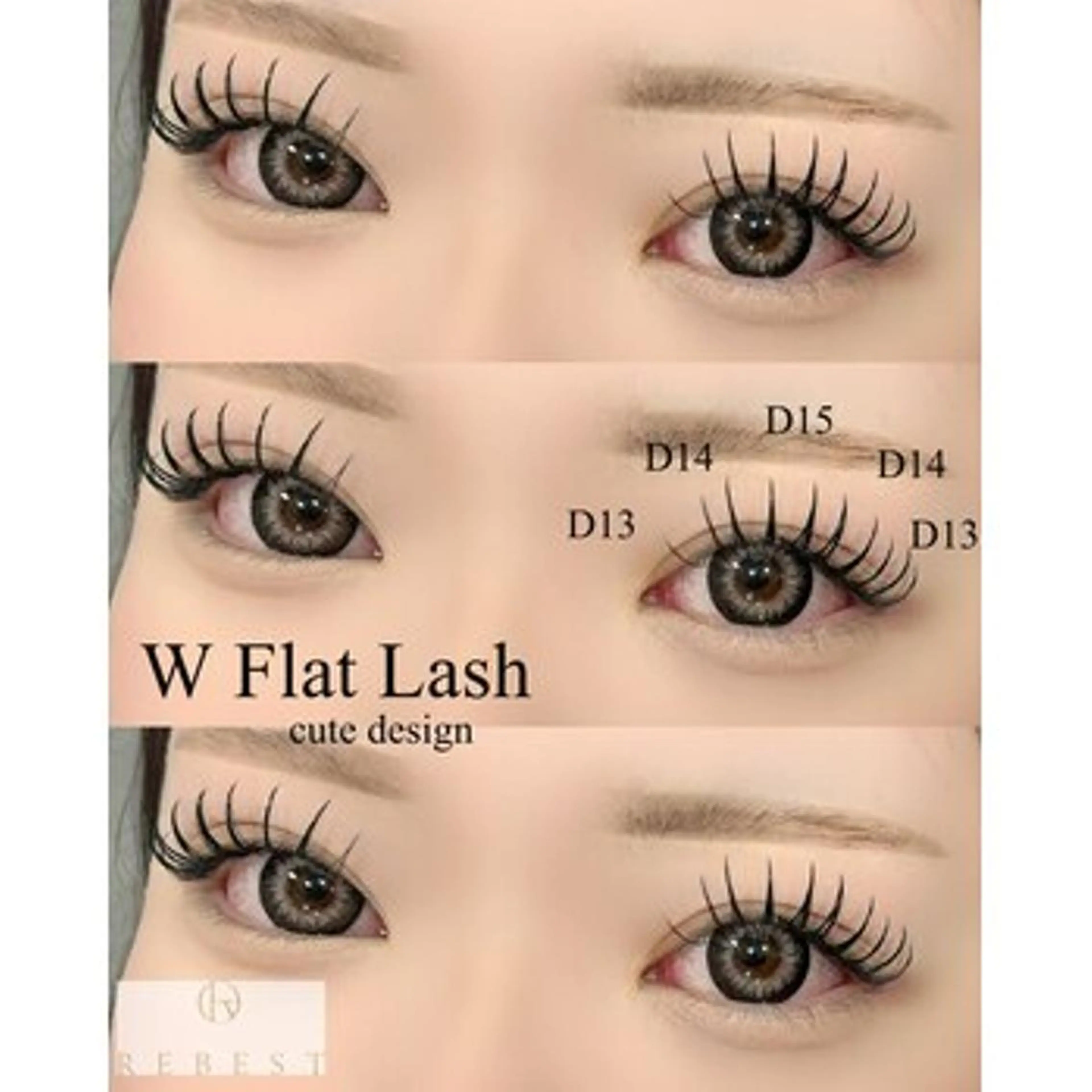 マツエク・マツパ ＲＥＢＥＳＴ ｅｙｅｌａｓｈのマツエク・マツパデザイン