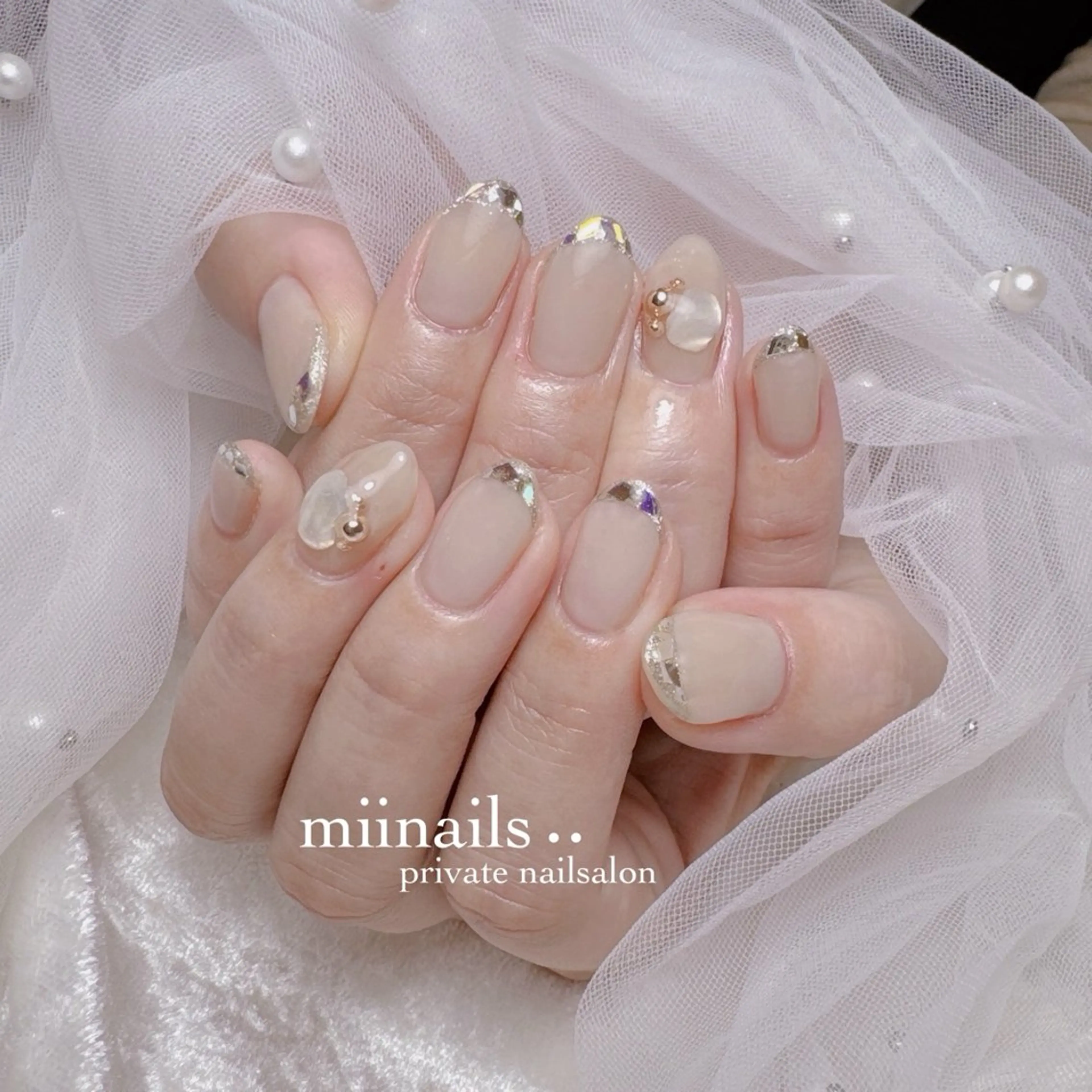 ネイル 韓国ネイル ワンホンネイル ハンドネイル nailsalon miinailsのネイルデザイン