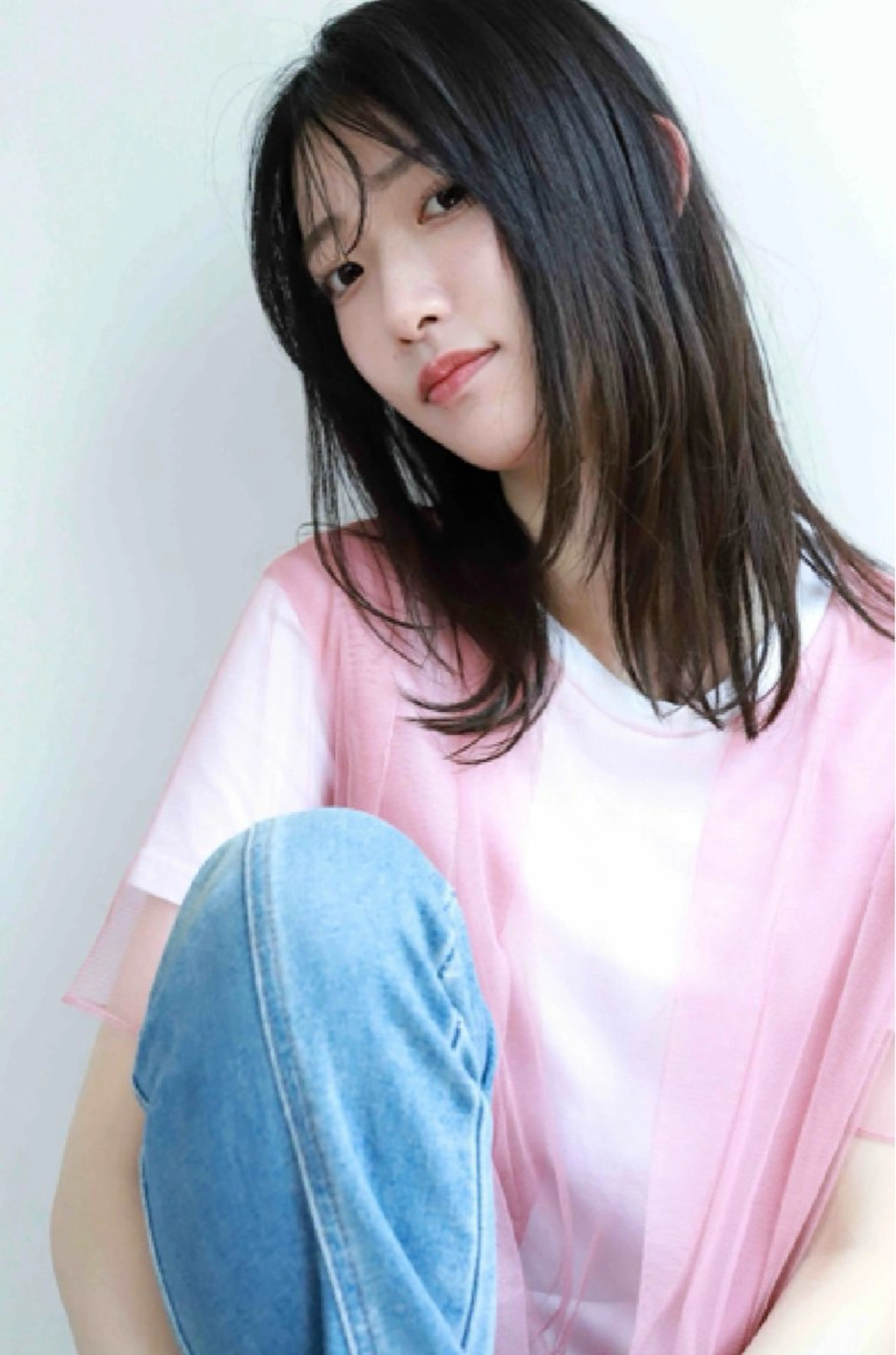 ミディアム 韓国レイヤー×髪質 改善 haru🎀のヘアスタイル