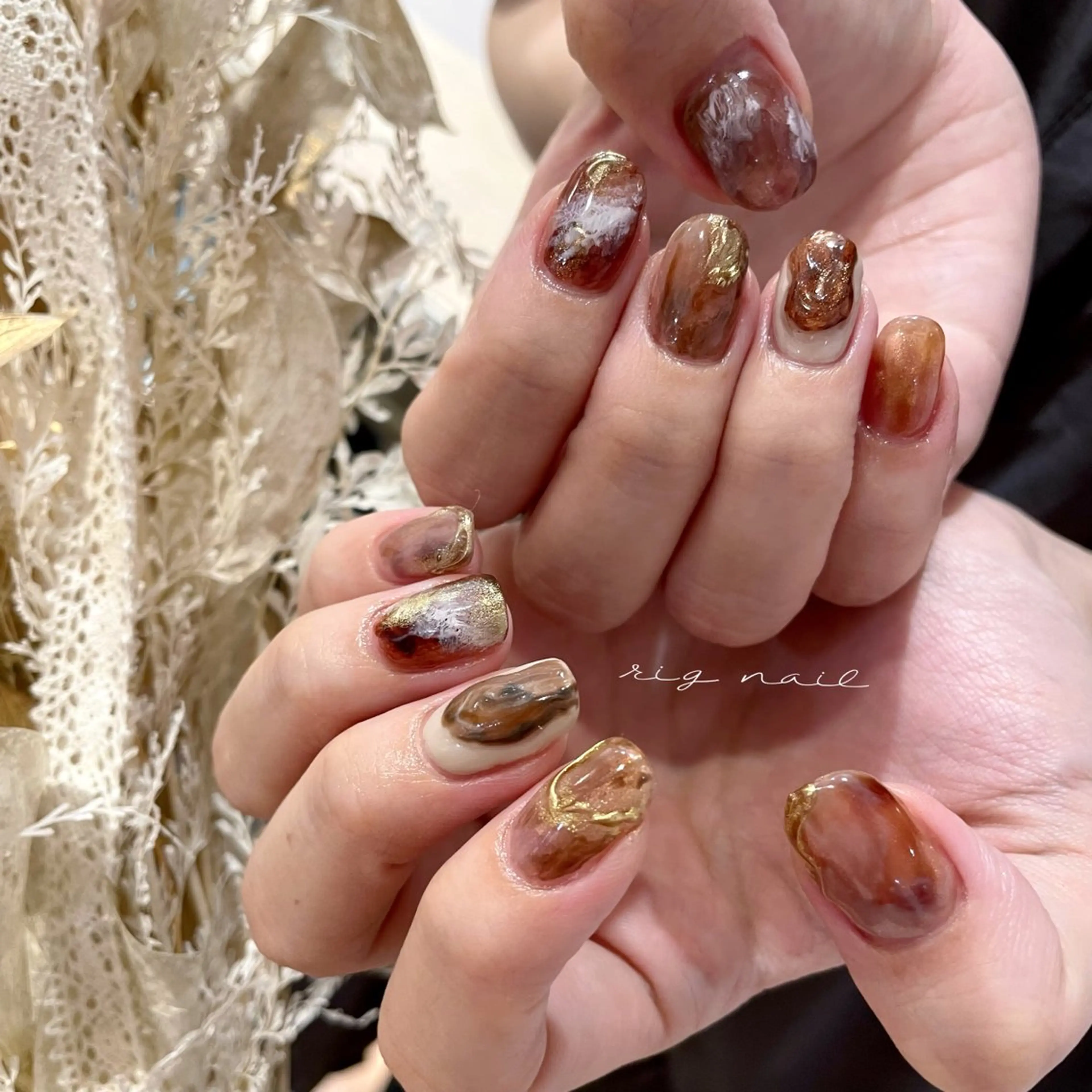 ネイル ハンドネイル rig nail草加店所属・松本 紋世のネイルデザイン