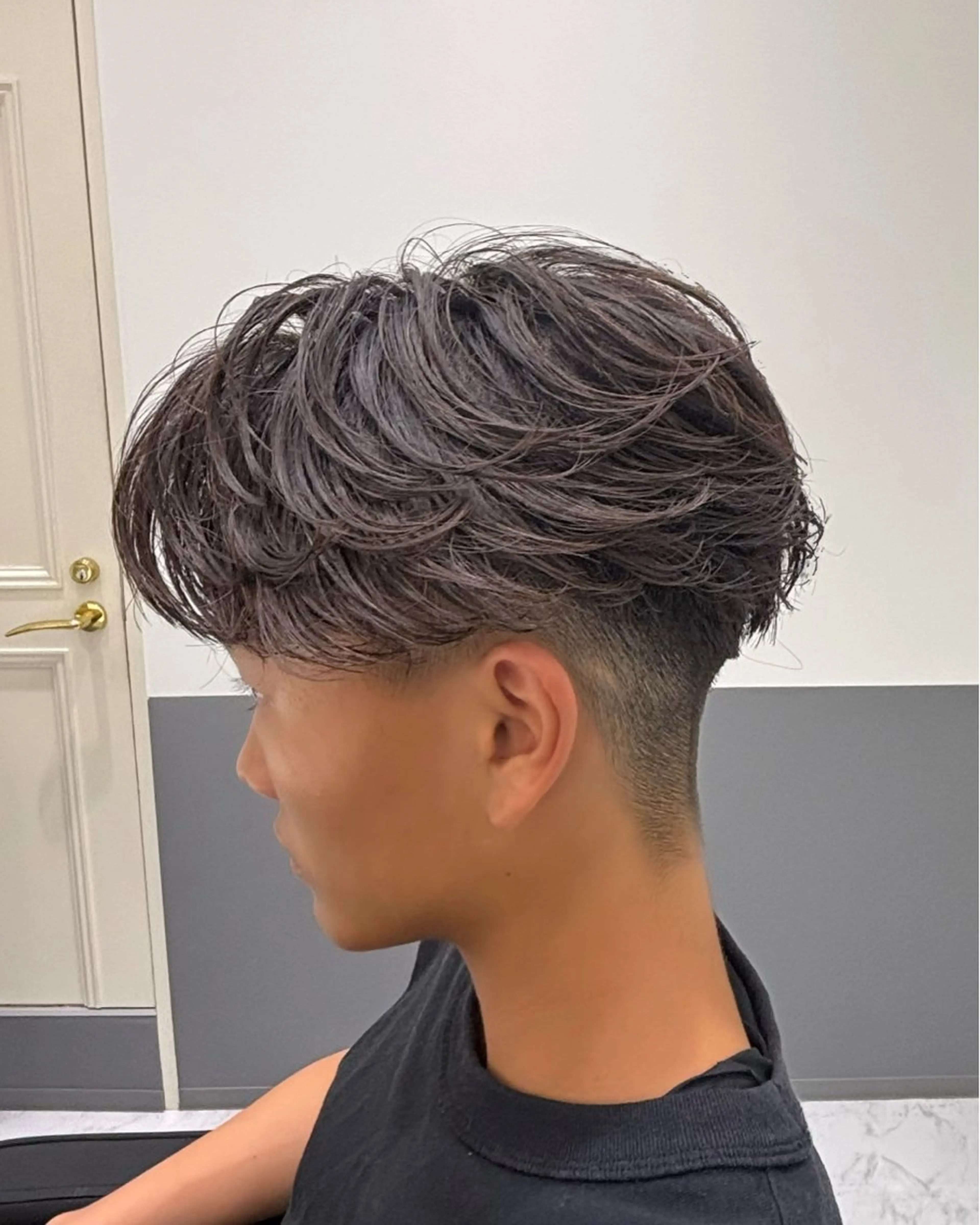 パーマ メンズ フェザーパーマ メンズパーマ パーマ 常原 悠希のヘアスタイル