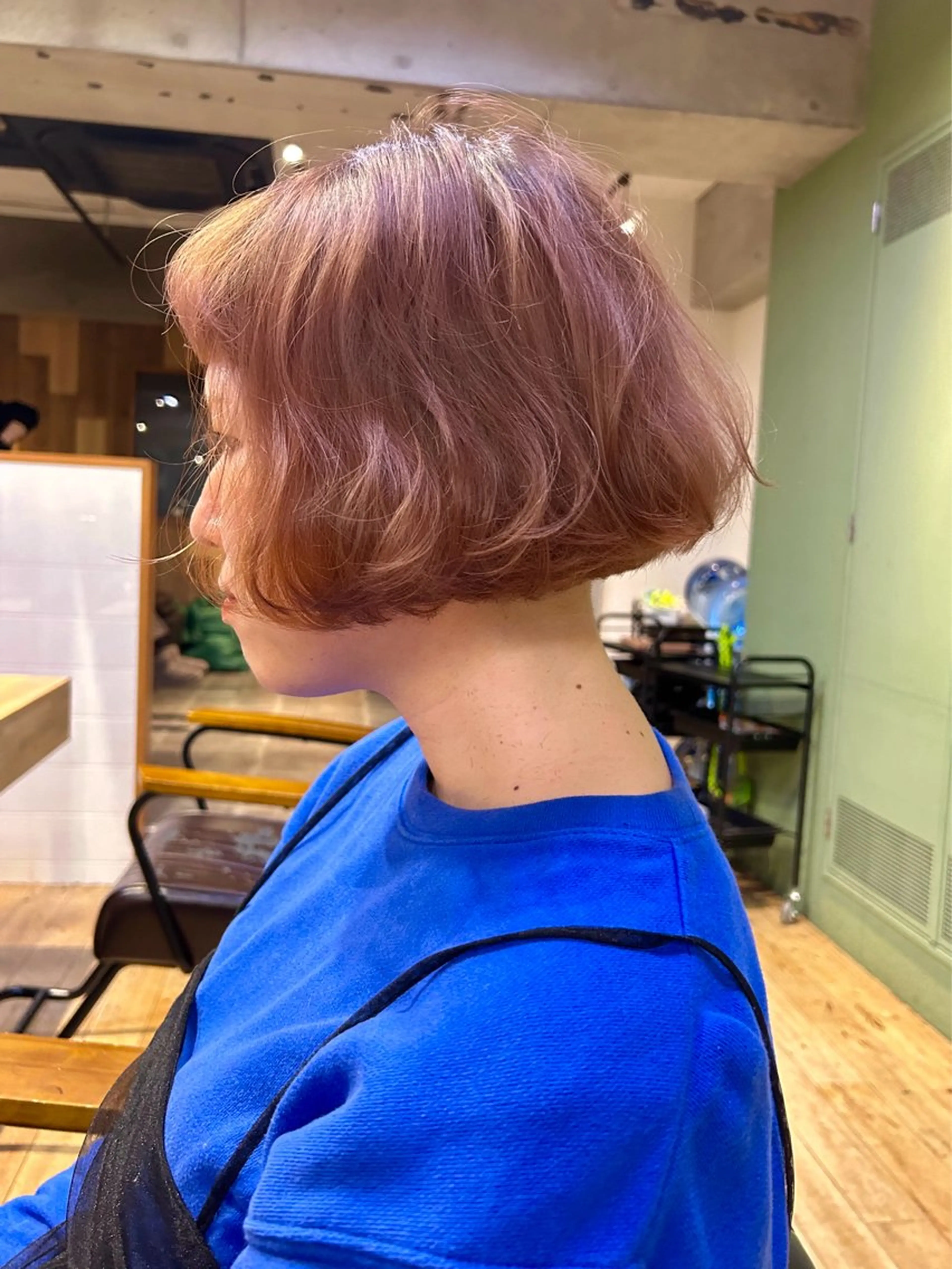 ショート カラー ブリーチ ボブ RONU所属・鎌倉駅/髪質改善 ケラチン/RONUのヘアスタイル