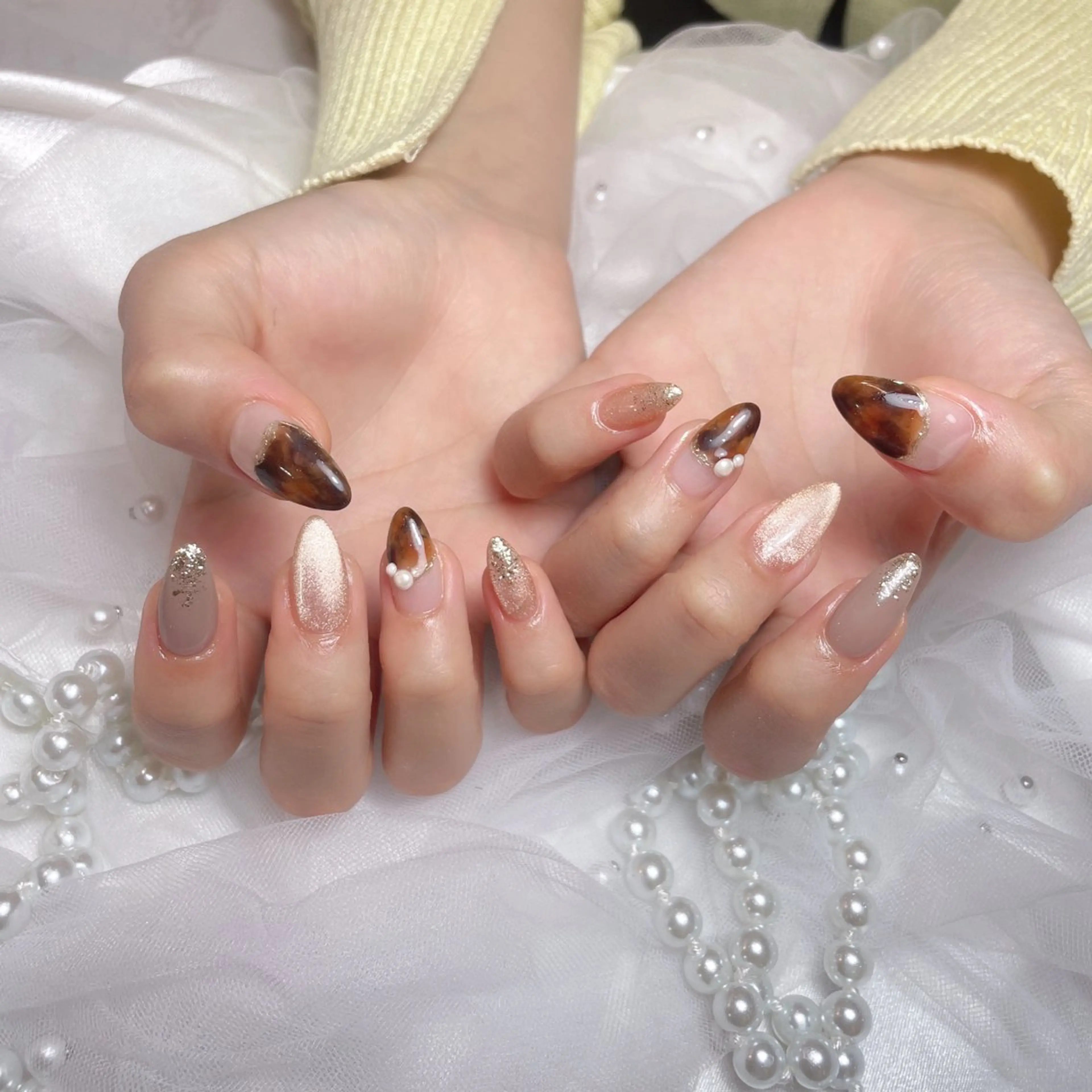 ネイル フットネイル フレンチネイル ジェルネイル ガーリー グラデーション ハンドネイル D.d Nail Moeのネイルデザイン