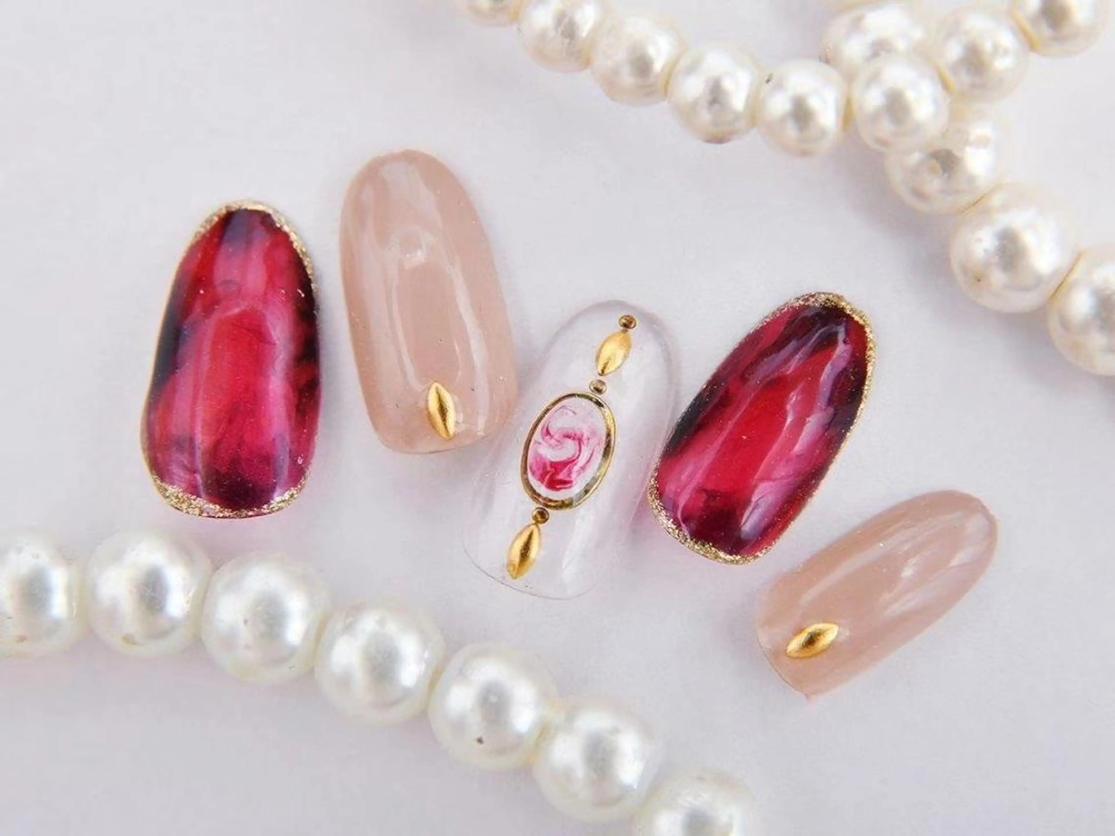 ネイル 桜ネイル 成人式 長さ出し フラッシュネイル フットネイル 💗🪽Tiary Nail🪽💗のネイルデザイン